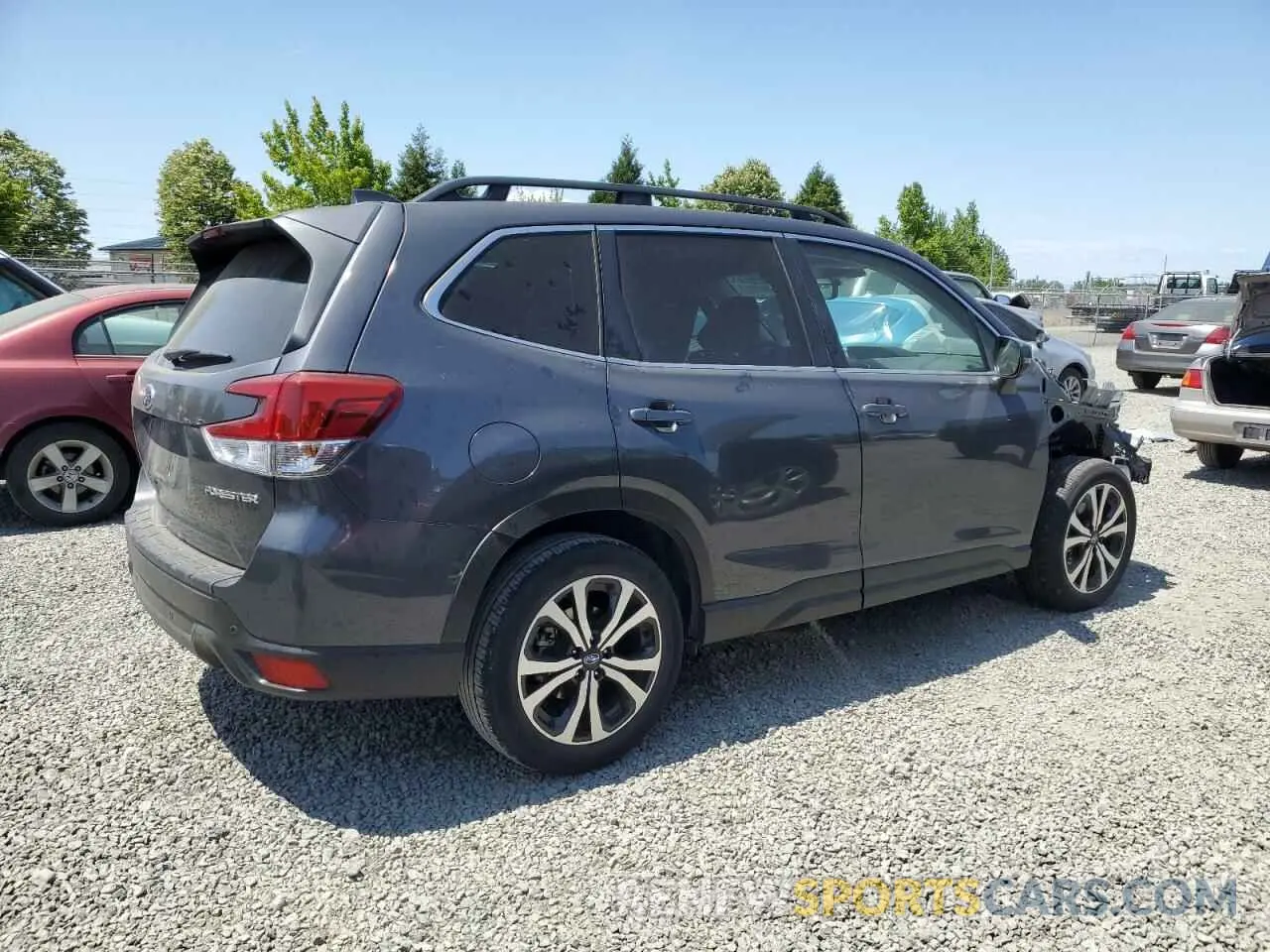 3 Photograph of a damaged car JF2SKAPC9NH416325 SUBARU FORESTER 2022