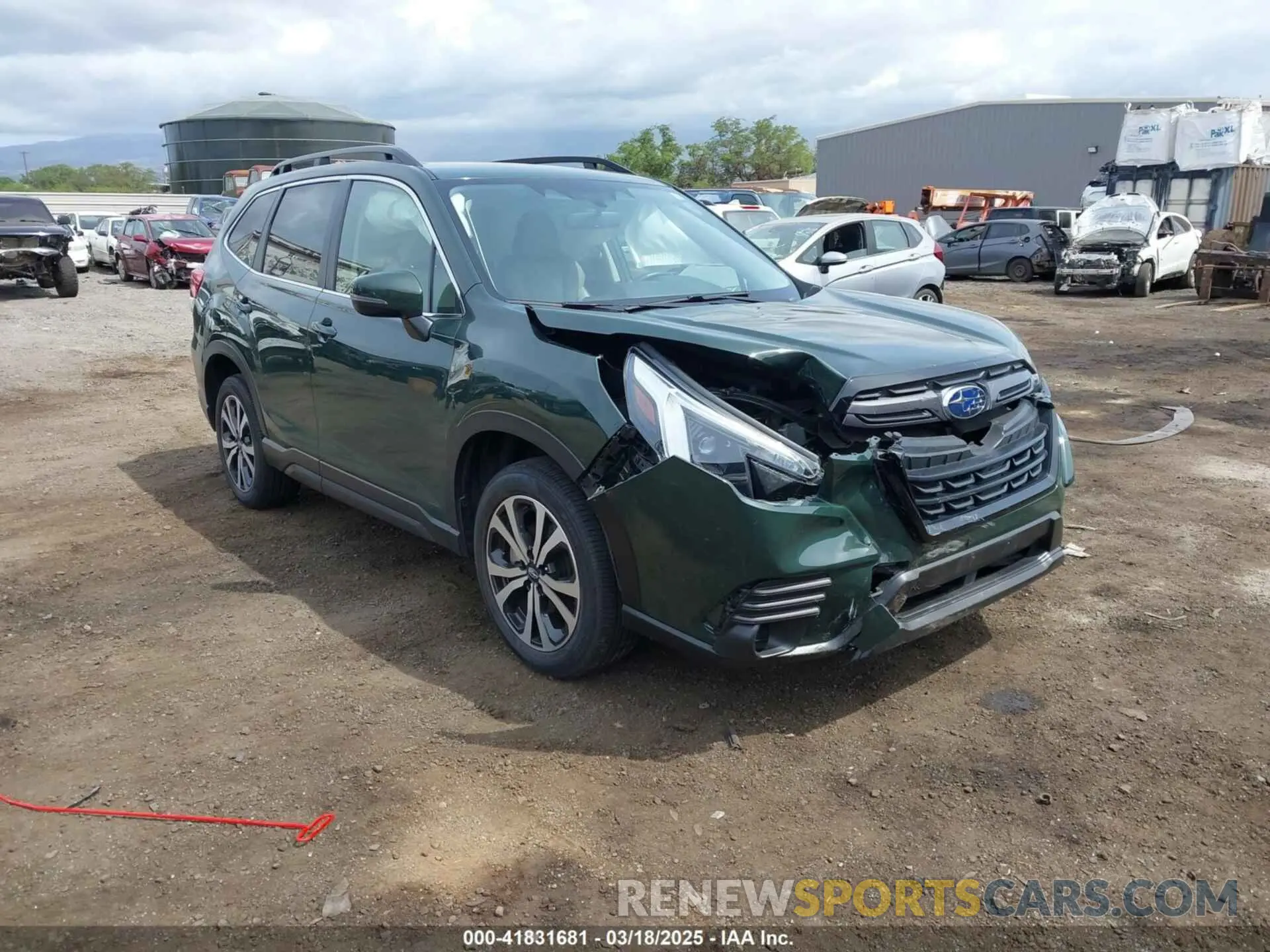 1 Photograph of a damaged car JF2SKAPCXNH440181 SUBARU FORESTER 2022