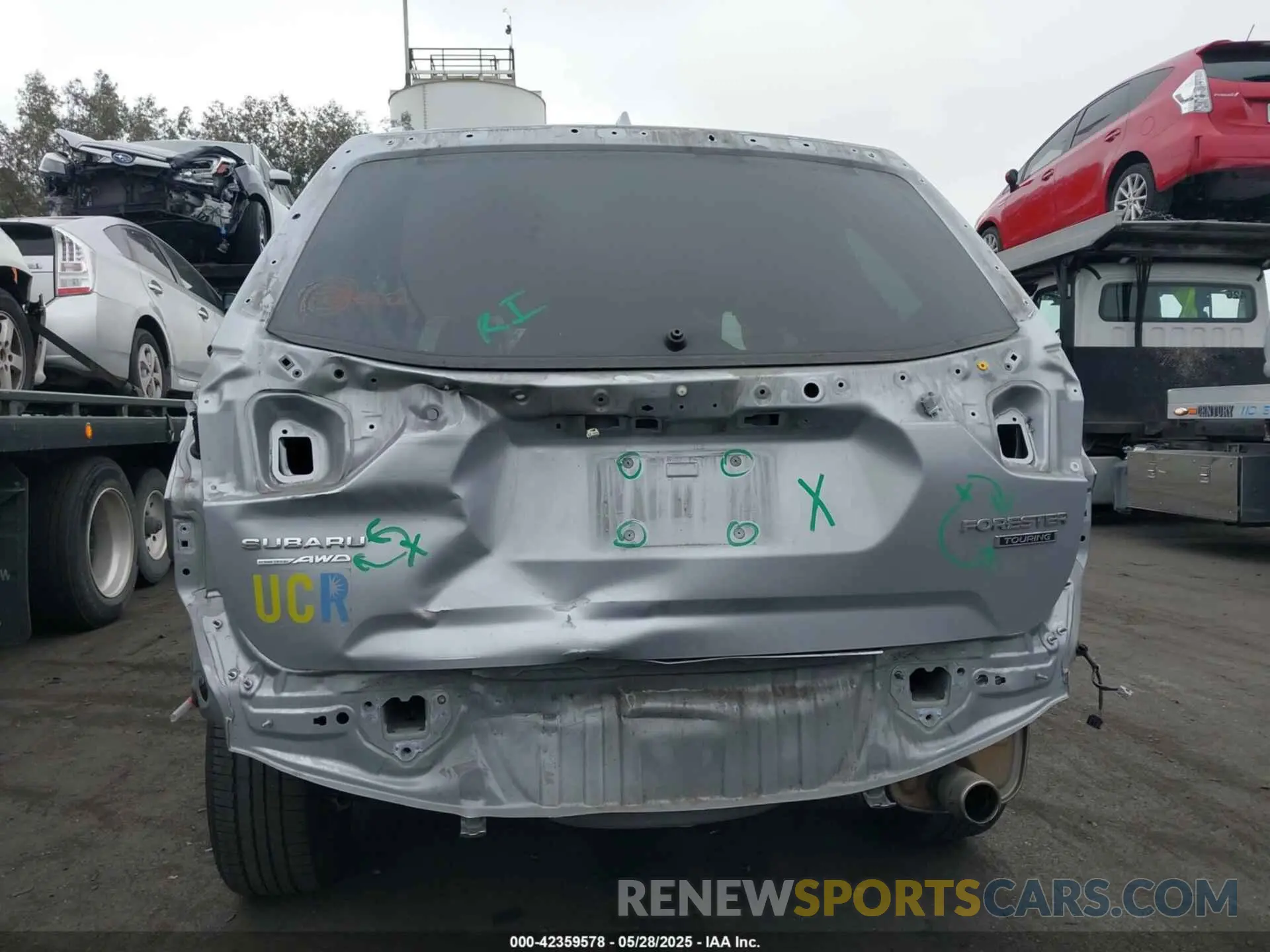 6 Photograph of a damaged car JF2SKARC5NH441591 SUBARU FORESTER 2022