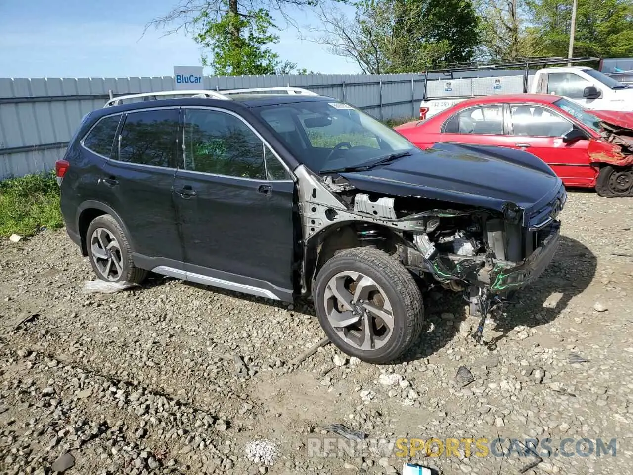 4 Photograph of a damaged car JF2SKARC7NH435808 SUBARU FORESTER 2022