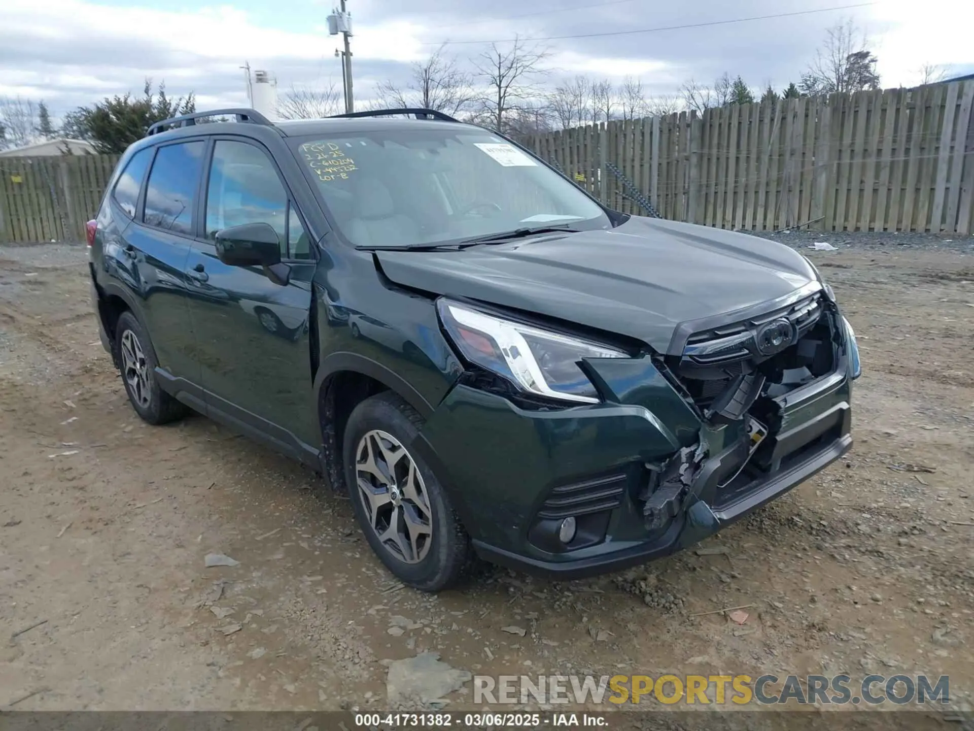 1 Photograph of a damaged car JF2SKADC0PH445252 SUBARU FORESTER 2023