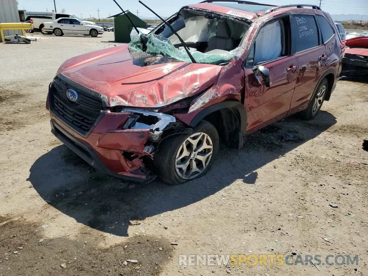 1 Photograph of a damaged car JF2SKADC8PH476538 SUBARU FORESTER 2023