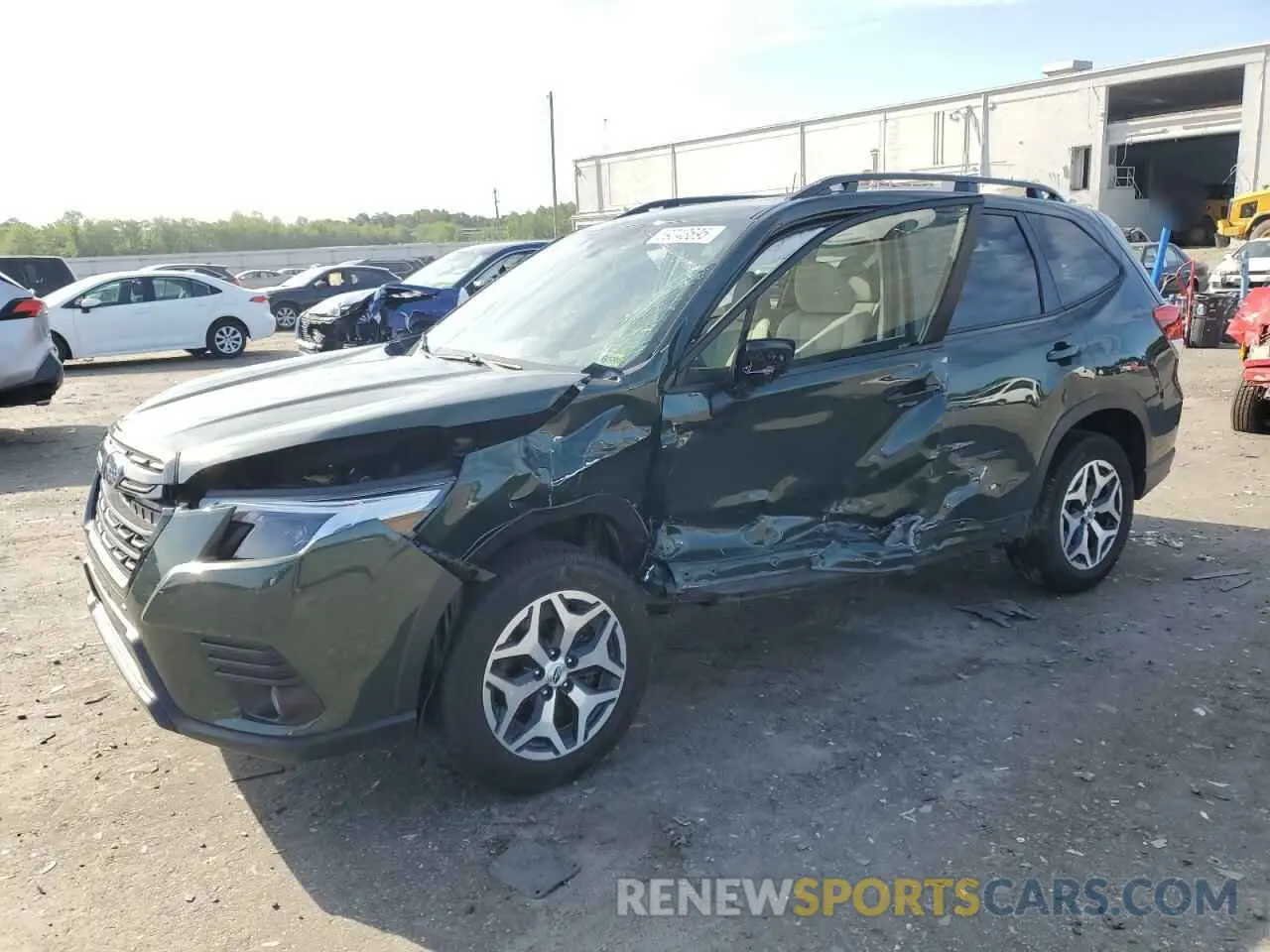 1 Photograph of a damaged car JF2SKAEC6PH462653 SUBARU FORESTER 2023