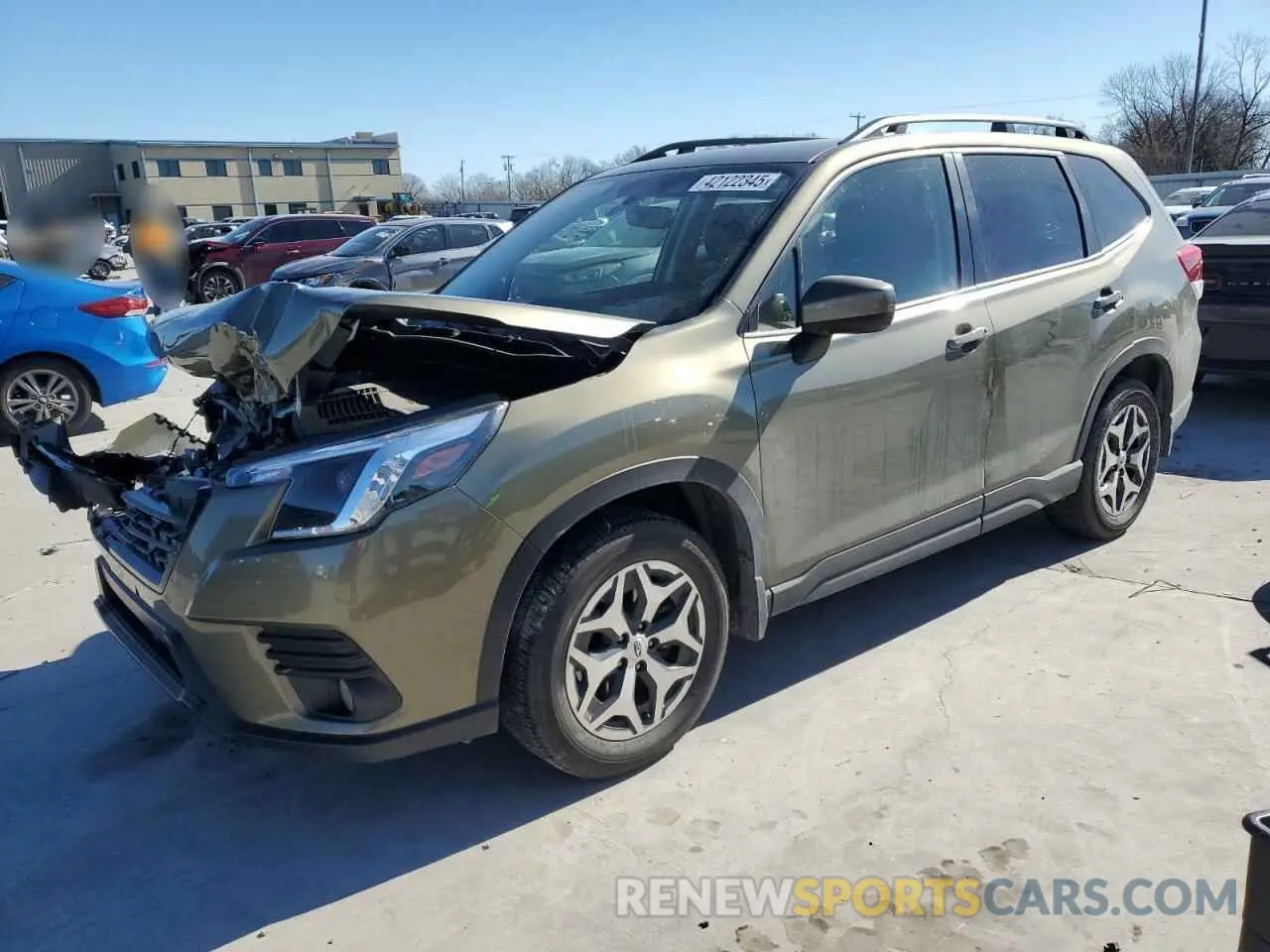 1 Photograph of a damaged car JF2SKAECXPH535619 SUBARU FORESTER 2023