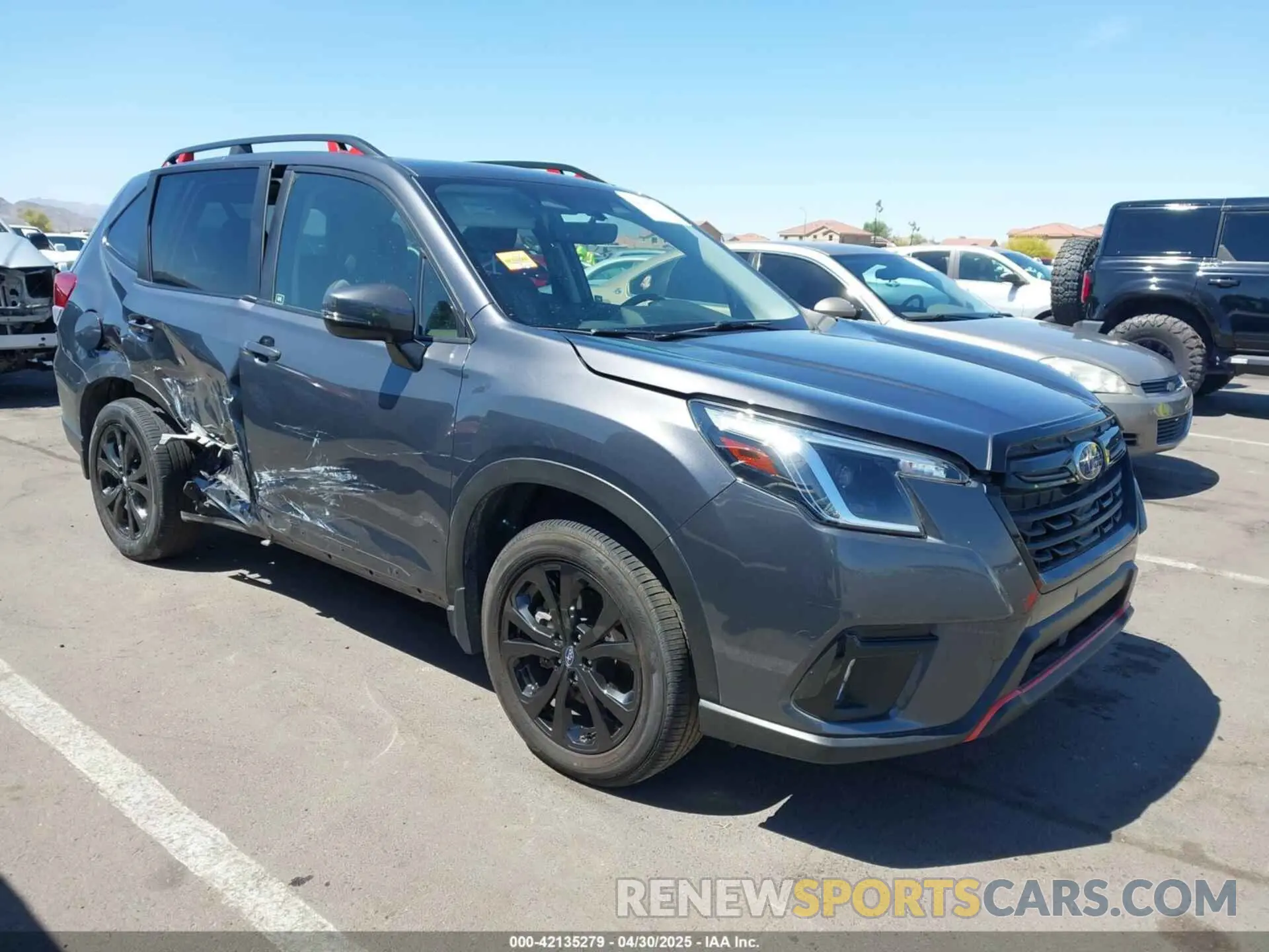 1 Photograph of a damaged car JF2SKAGC0PH511231 SUBARU FORESTER 2023