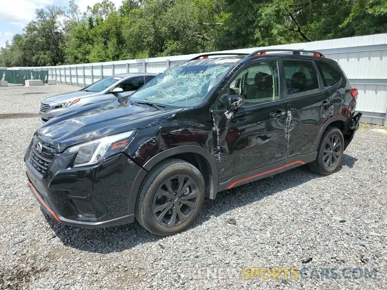 1 Photograph of a damaged car JF2SKAJC2PH400558 SUBARU FORESTER 2023