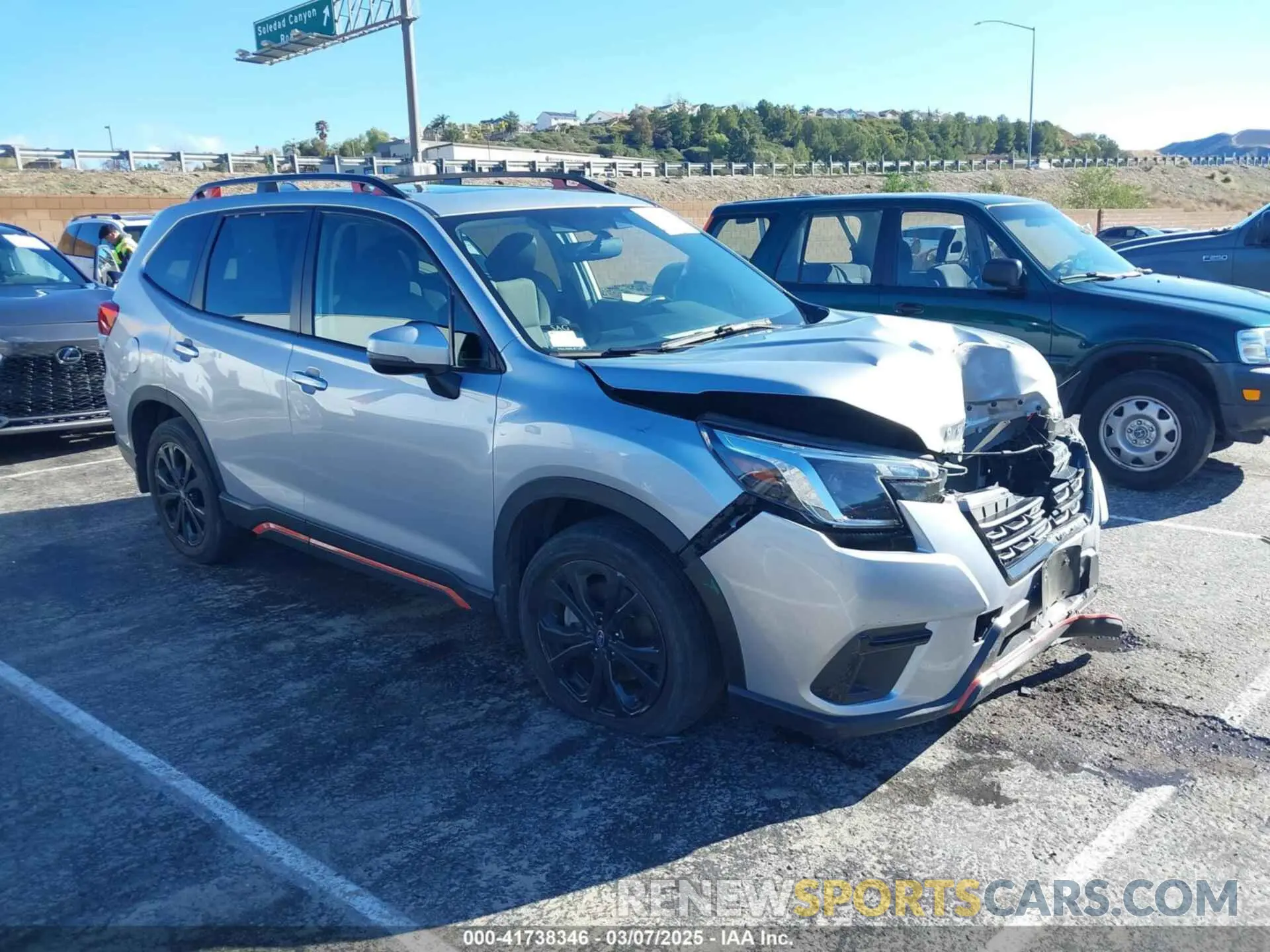 1 Photograph of a damaged car JF2SKAJC4PH418382 SUBARU FORESTER 2023