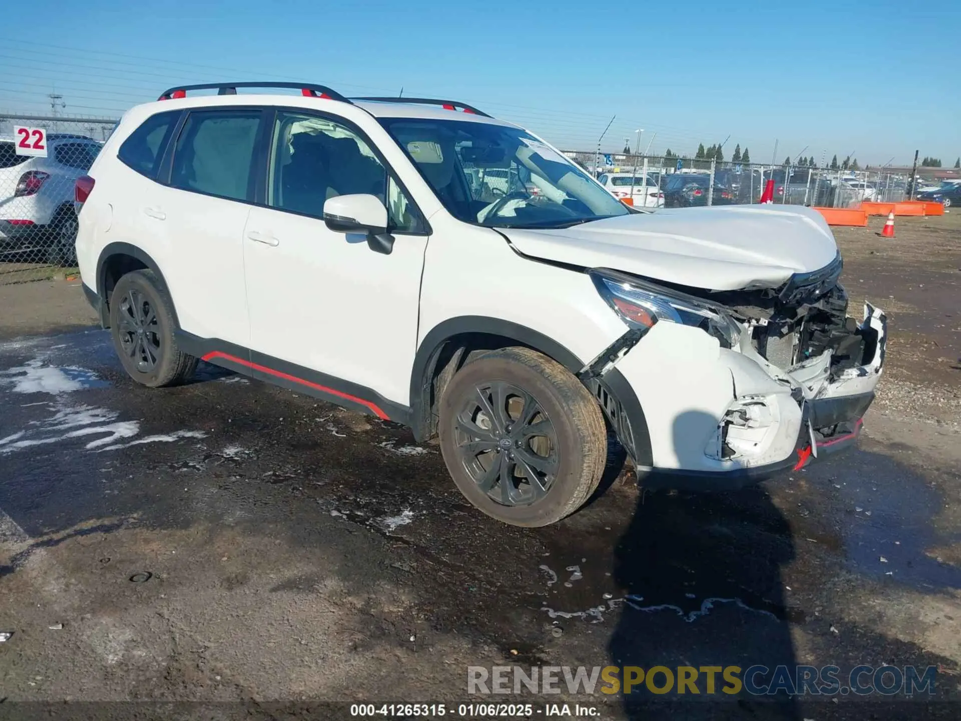 1 Photograph of a damaged car JF2SKAJC7PH477135 SUBARU FORESTER 2023