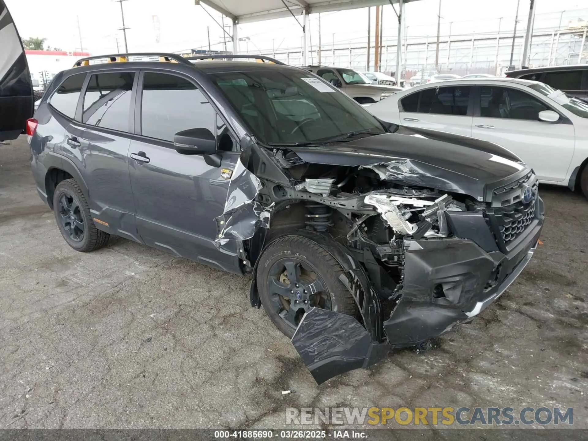 1 Photograph of a damaged car JF2SKAMC4PH412075 SUBARU FORESTER 2023
