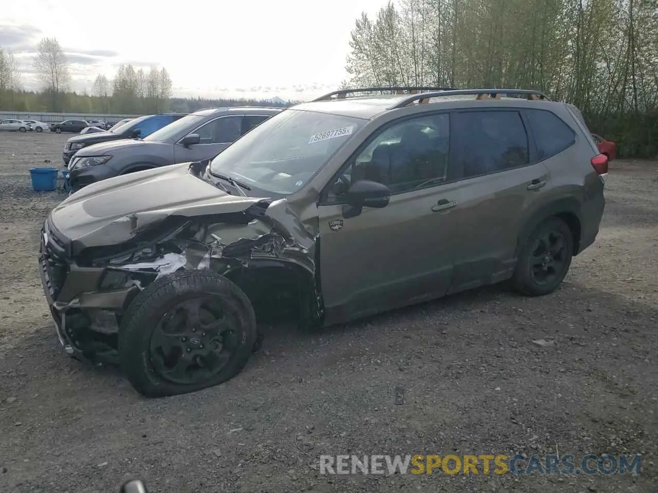 1 Photograph of a damaged car JF2SKAMC6PH438886 SUBARU FORESTER 2023
