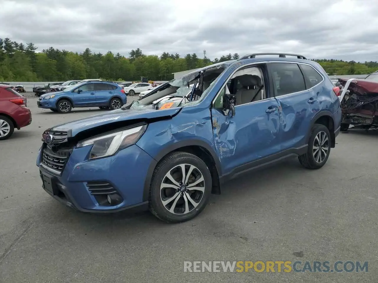 1 Photograph of a damaged car JF2SKAPC0PH548604 SUBARU FORESTER 2023