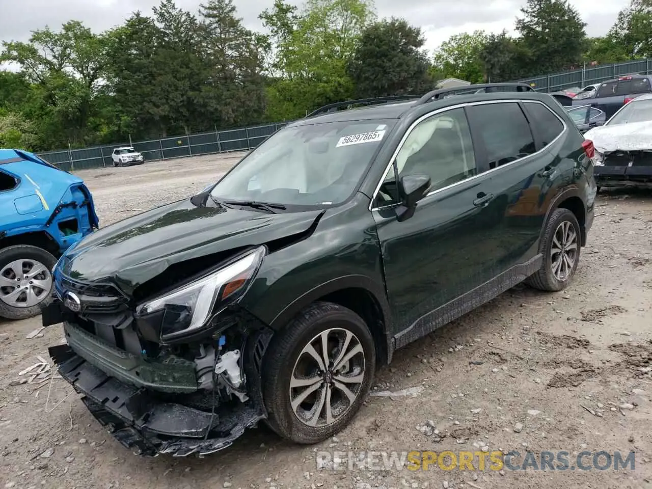 1 Photograph of a damaged car JF2SKAPC4PH447694 SUBARU FORESTER 2023