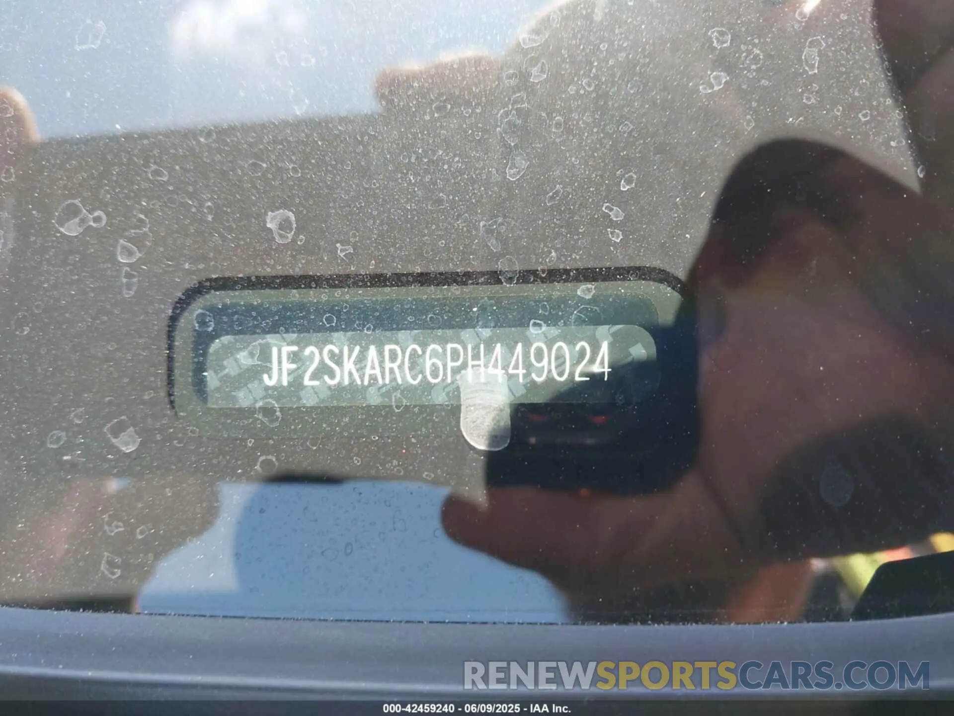 17 Photograph of a damaged car JF2SKARC6PH449024 SUBARU FORESTER 2023