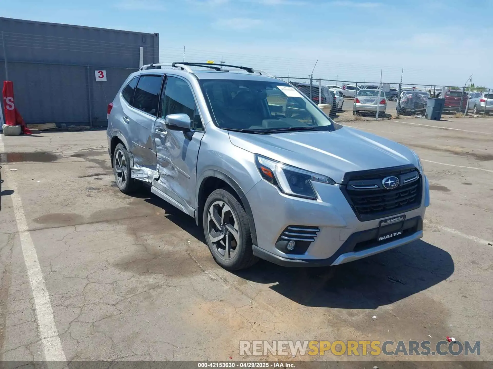 1 Photograph of a damaged car JF2SKARC9PH506171 SUBARU FORESTER 2023