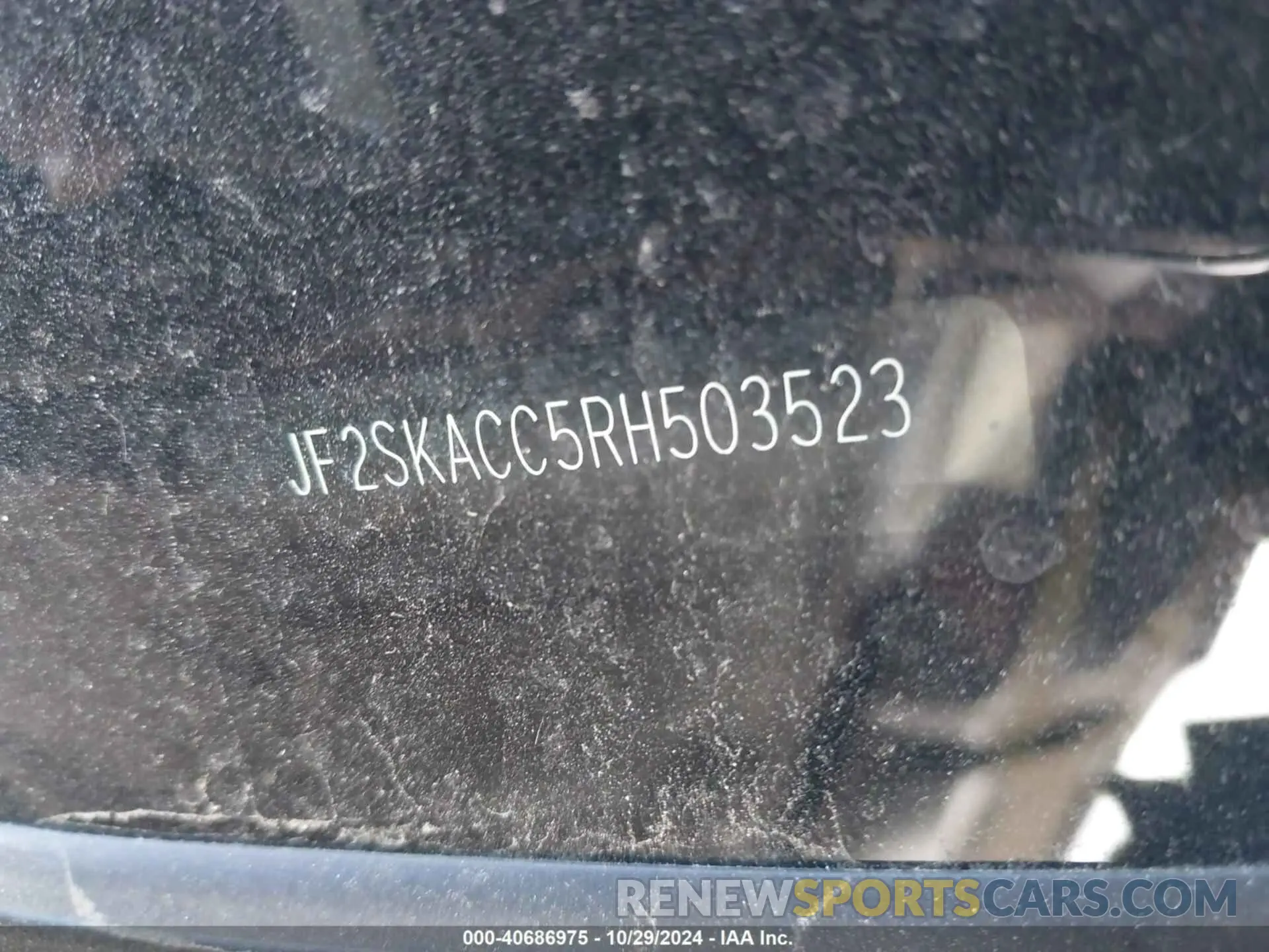 9 Photograph of a damaged car JF2SKACC5RH503523 SUBARU FORESTER 2024