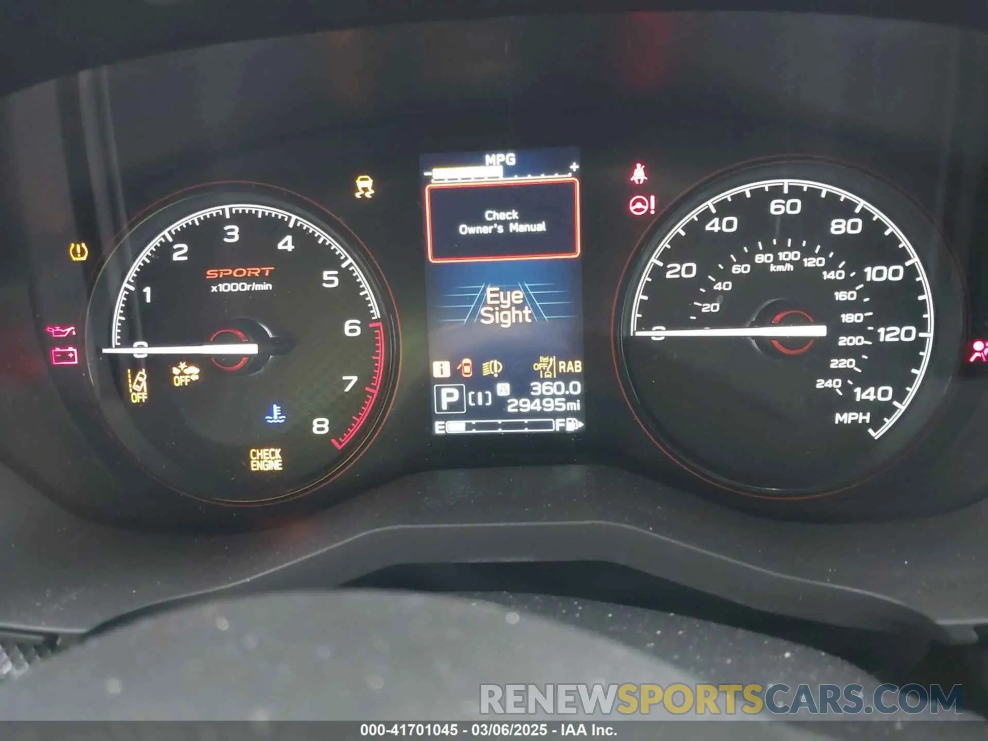 7 Photograph of a damaged car JF2SKAGC4RH513972 SUBARU FORESTER 2024