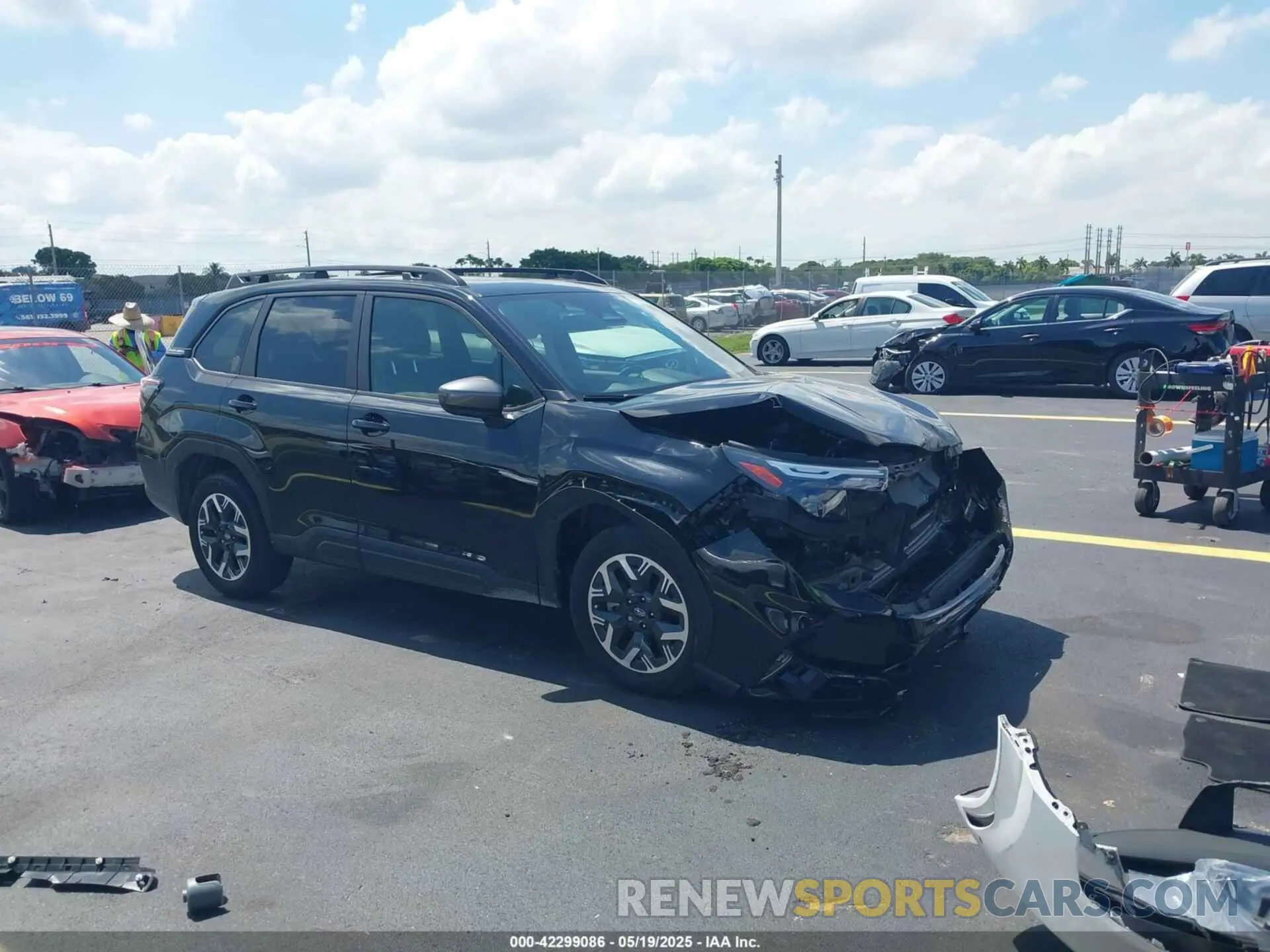 1 Photograph of a damaged car JF2SLDDC6SH405992 SUBARU FORESTER 2025