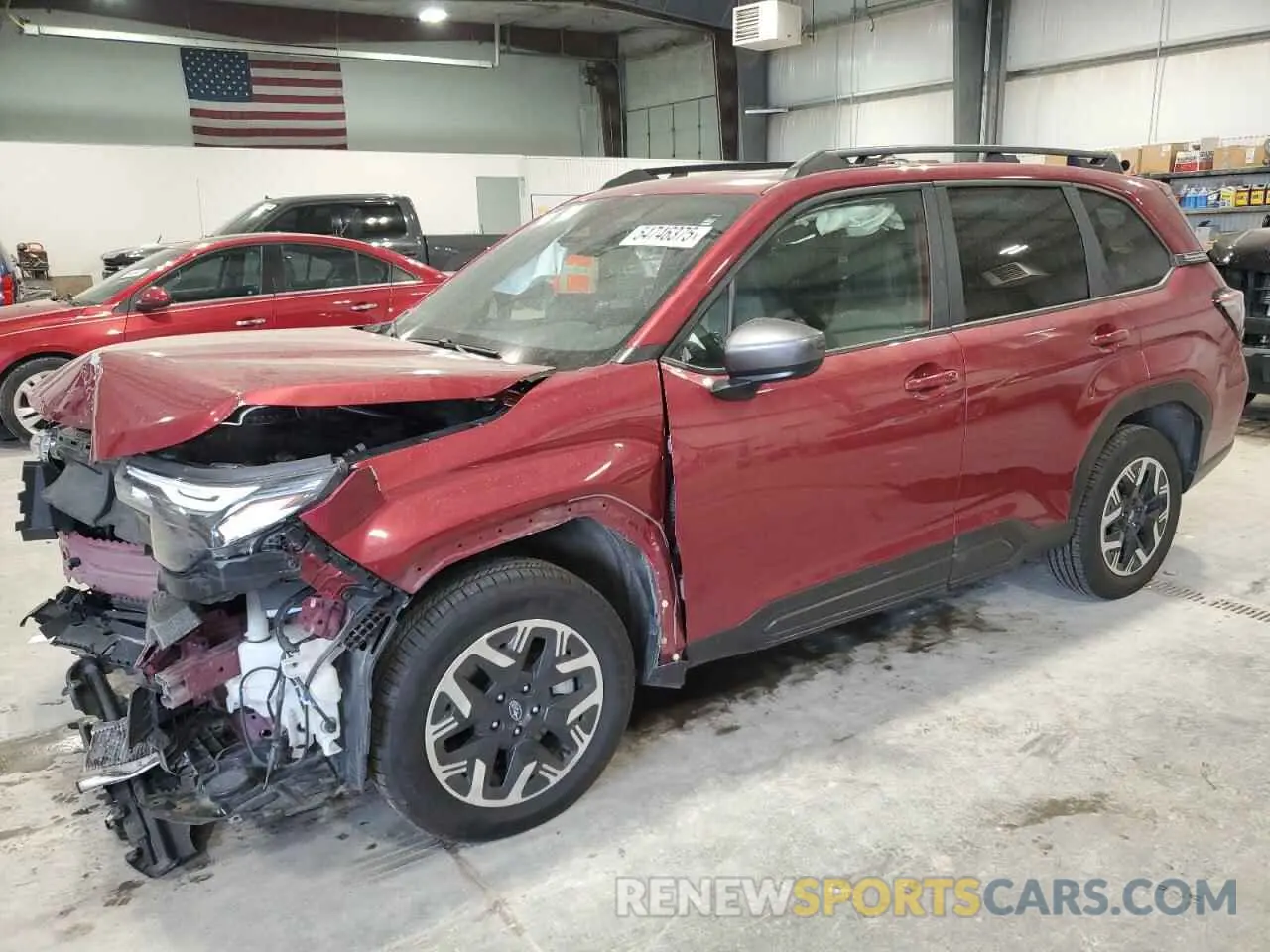 1 Photograph of a damaged car JF2SLDDC8SH431025 SUBARU FORESTER 2025