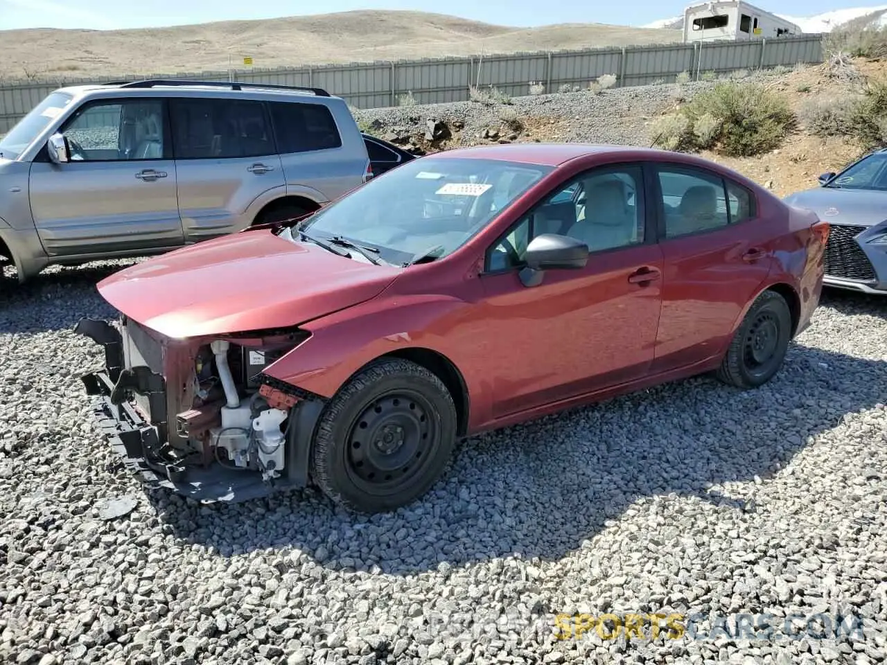 1 Photograph of a damaged car 4S3GKAA60K3622925 SUBARU IMPREZA 2019