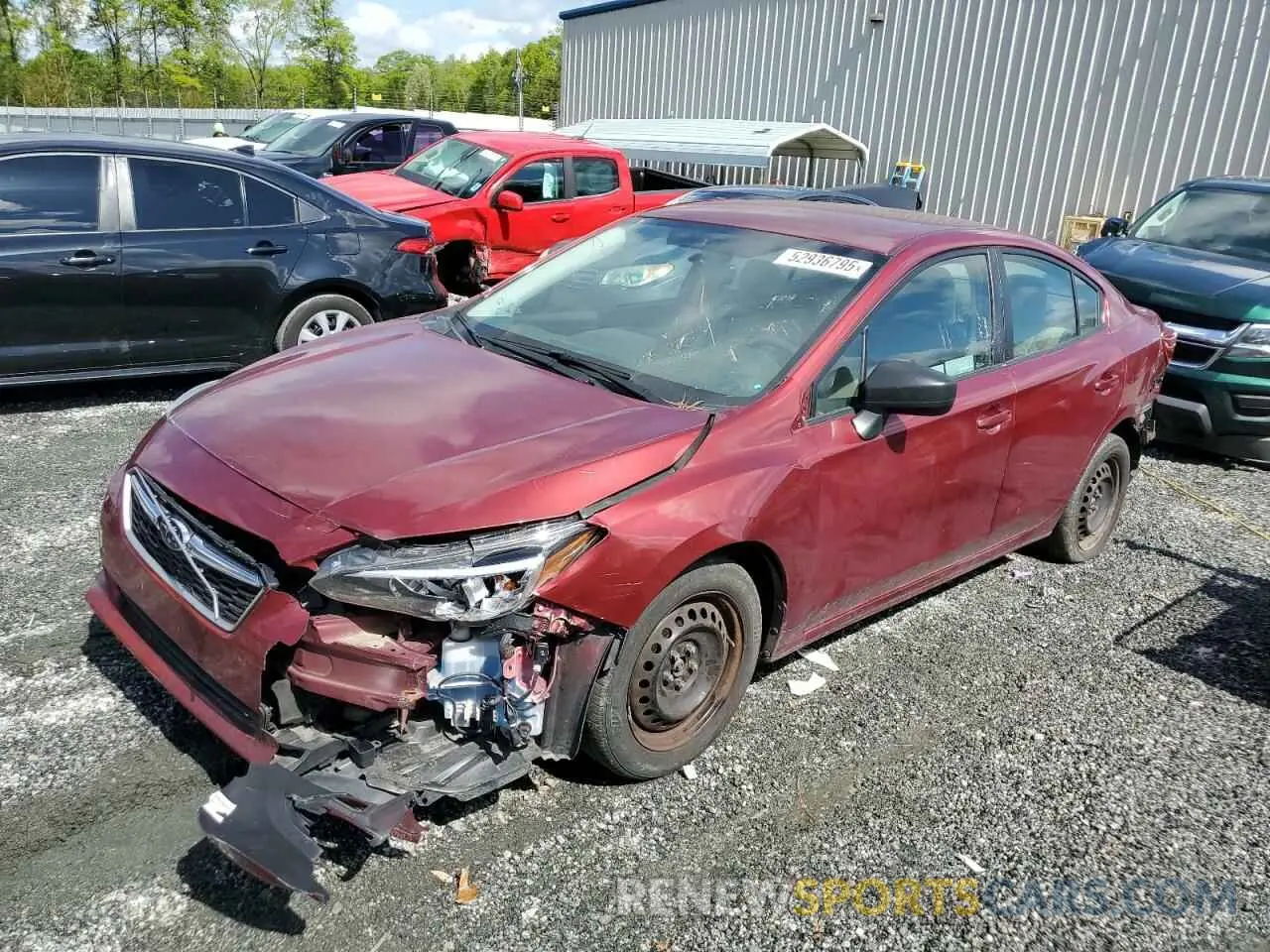 1 Photograph of a damaged car 4S3GKAA61K3621640 SUBARU IMPREZA 2019