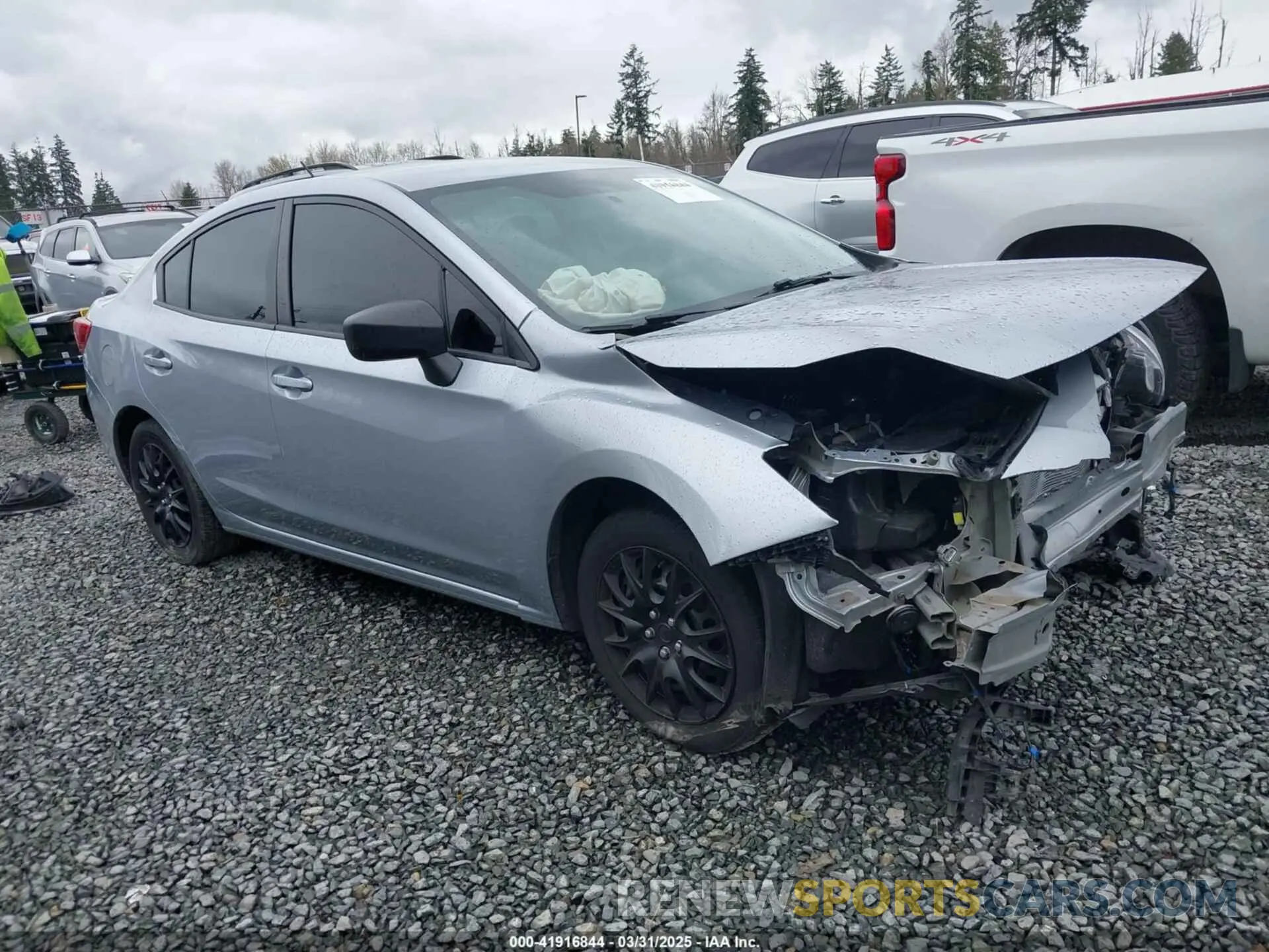 1 Photograph of a damaged car 4S3GKAA66K3608155 SUBARU IMPREZA 2019