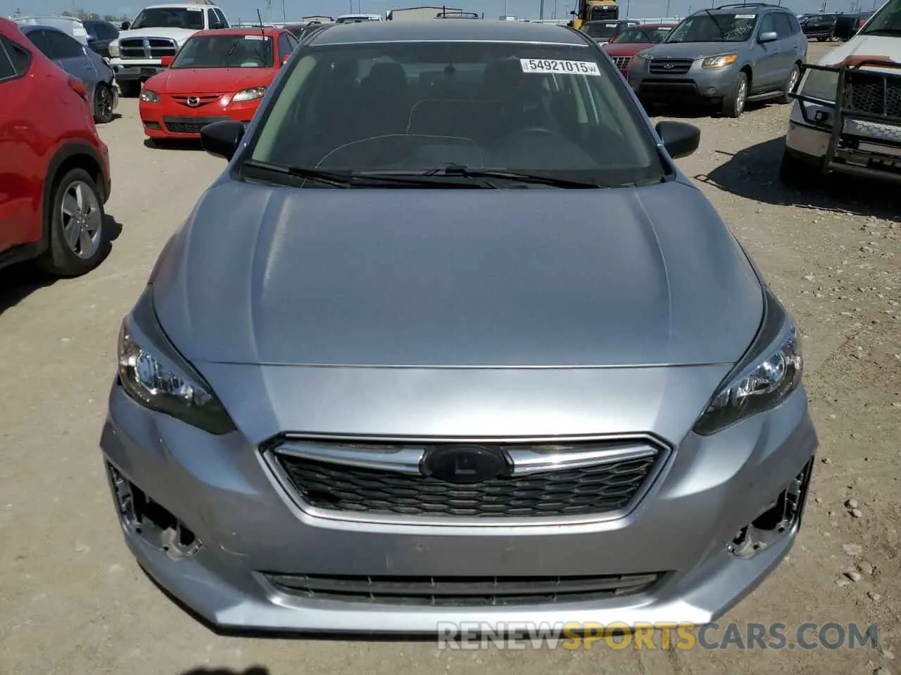 5 Photograph of a damaged car 4S3GKAA69K1627519 SUBARU IMPREZA 2019