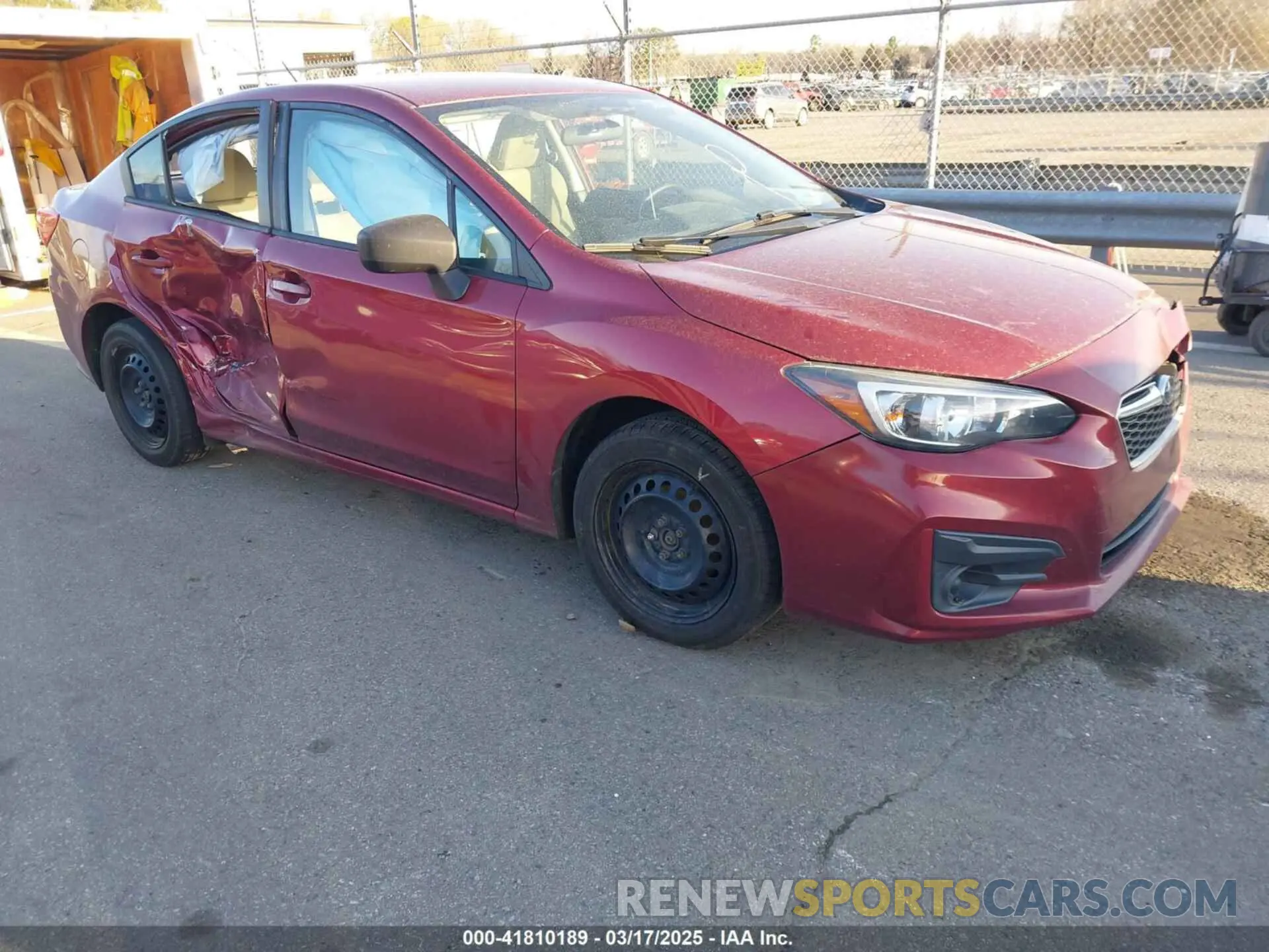 1 Photograph of a damaged car 4S3GKAA69K3613995 SUBARU IMPREZA 2019