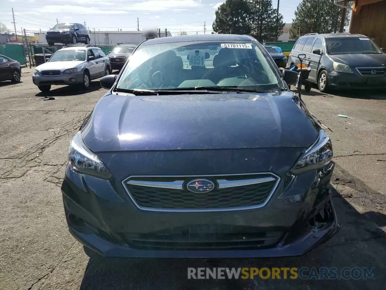 5 Photograph of a damaged car 4S3GKAB68K3622816 SUBARU IMPREZA 2019