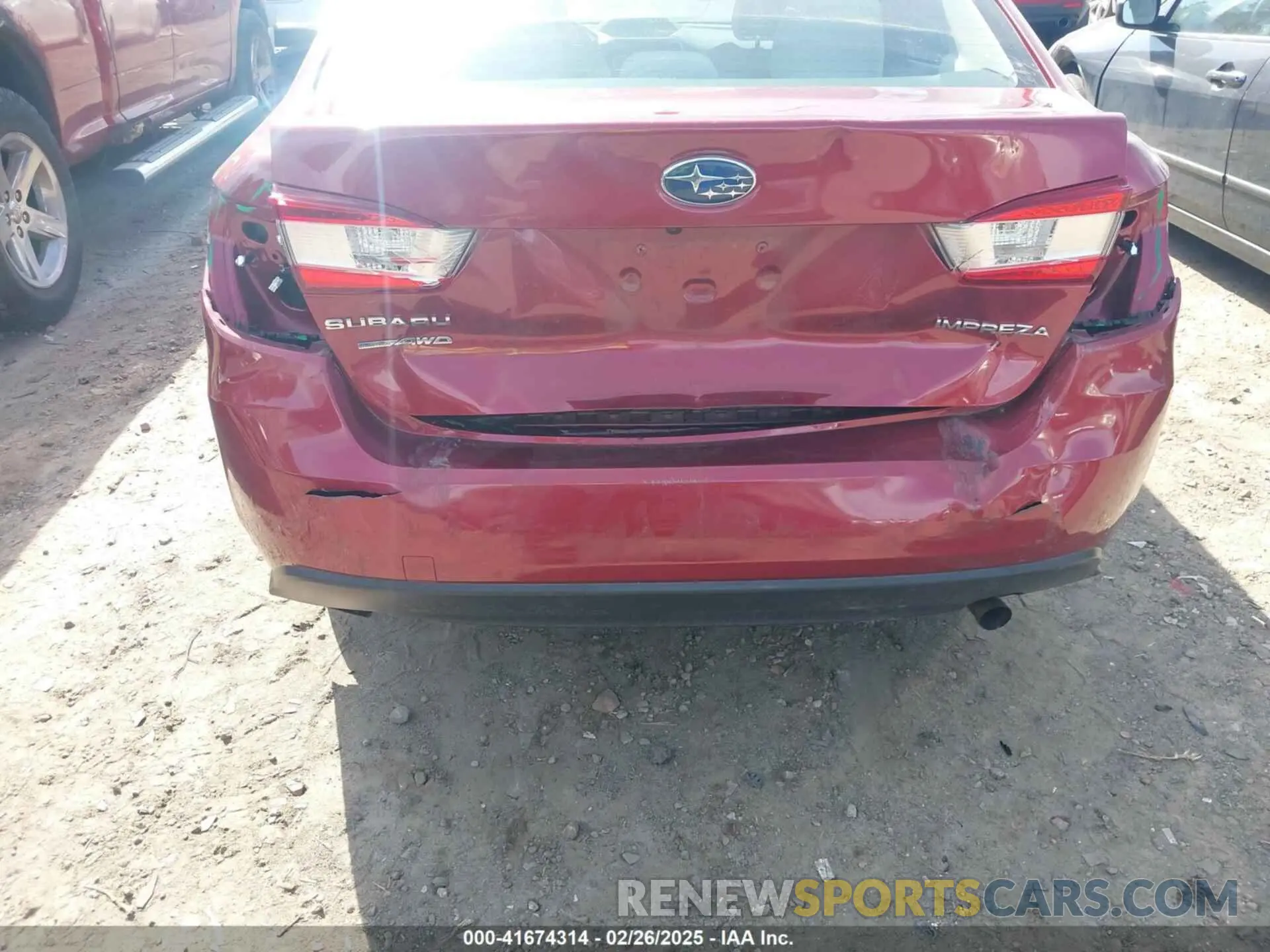 6 Photograph of a damaged car 4S3GKAC65K3610248 SUBARU IMPREZA 2019