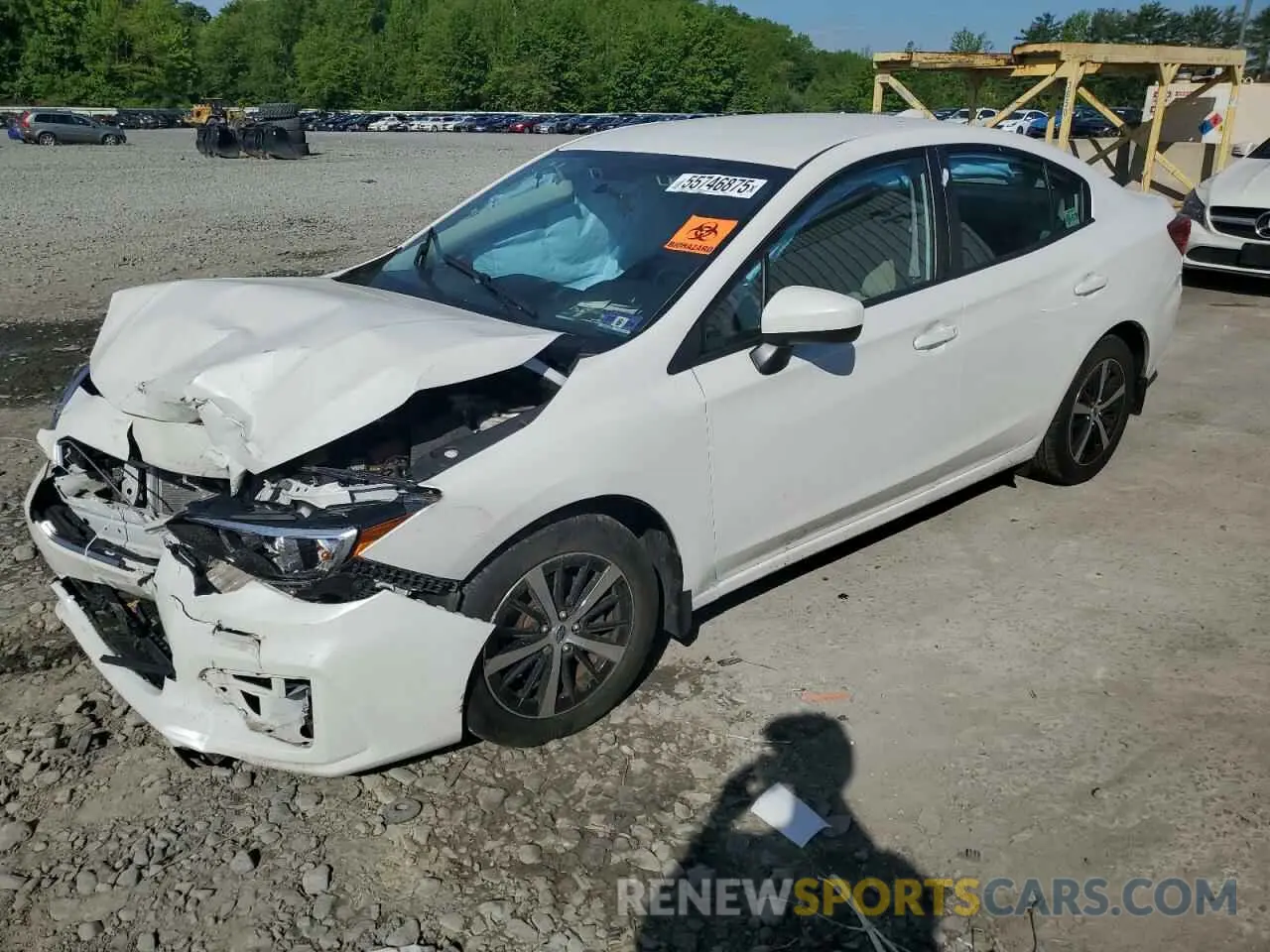 1 Photograph of a damaged car 4S3GKAD60K3615548 SUBARU IMPREZA 2019