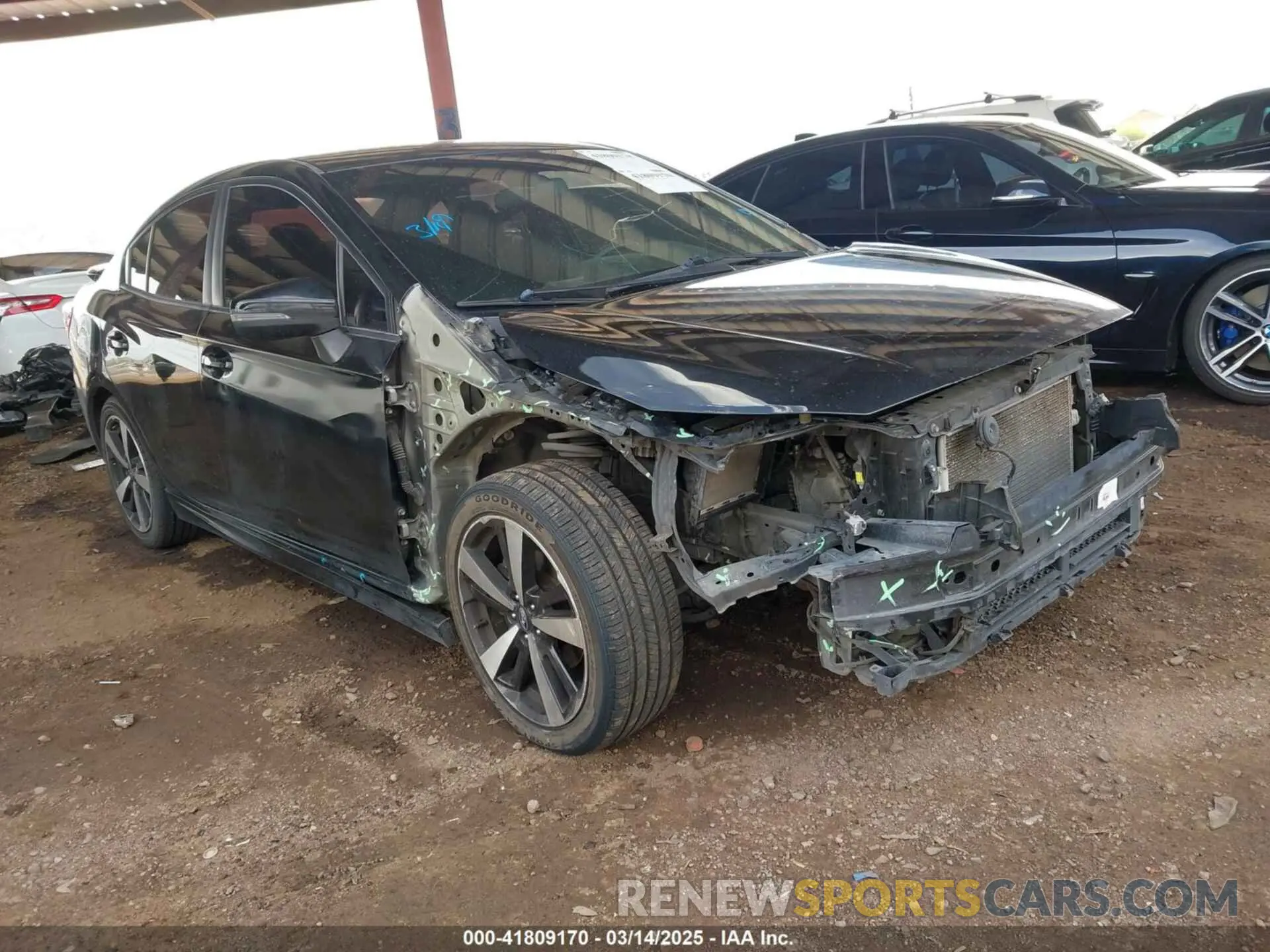 1 Photograph of a damaged car 4S3GKAJ61K3607155 SUBARU IMPREZA 2019