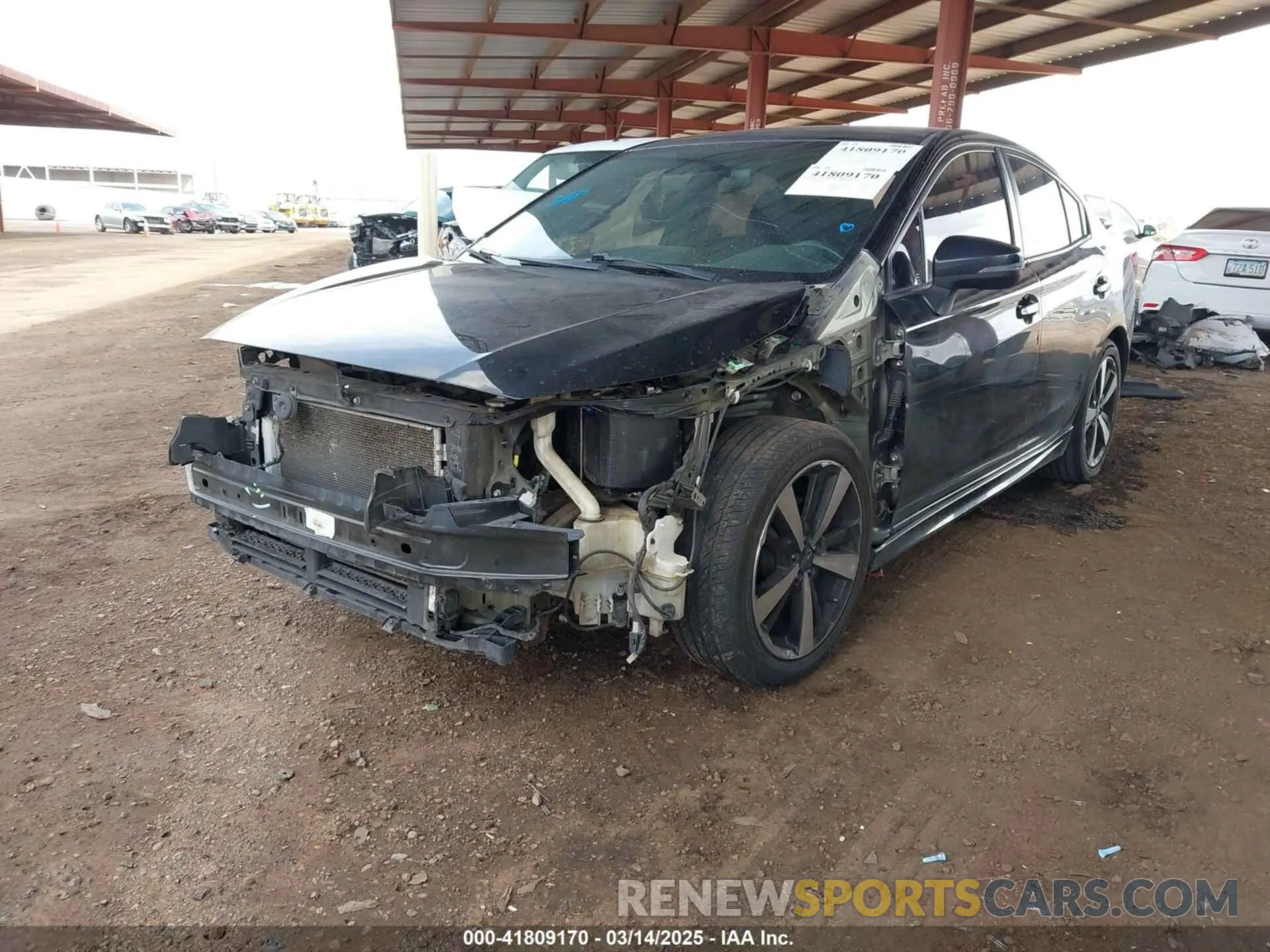 2 Photograph of a damaged car 4S3GKAJ61K3607155 SUBARU IMPREZA 2019