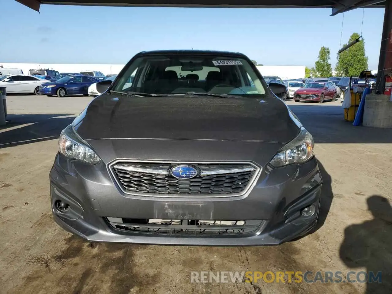 5 Photograph of a damaged car 4S3GTAA60K3756721 SUBARU IMPREZA 2019
