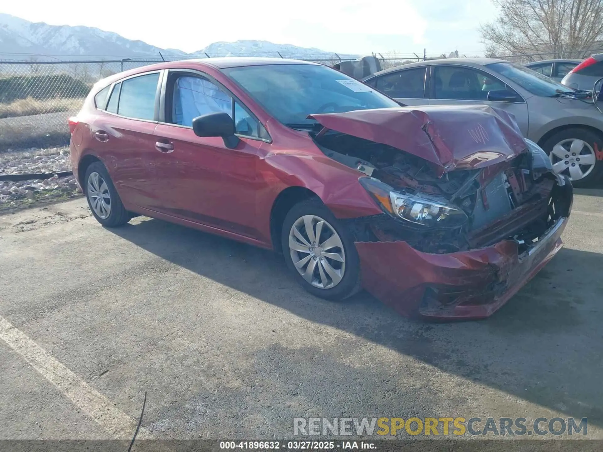 1 Photograph of a damaged car 4S3GTAA63K1721568 SUBARU IMPREZA 2019