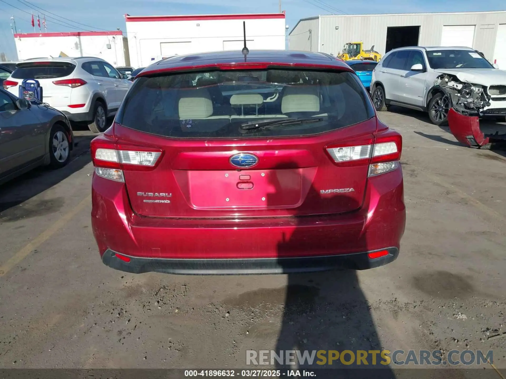 16 Photograph of a damaged car 4S3GTAA63K1721568 SUBARU IMPREZA 2019
