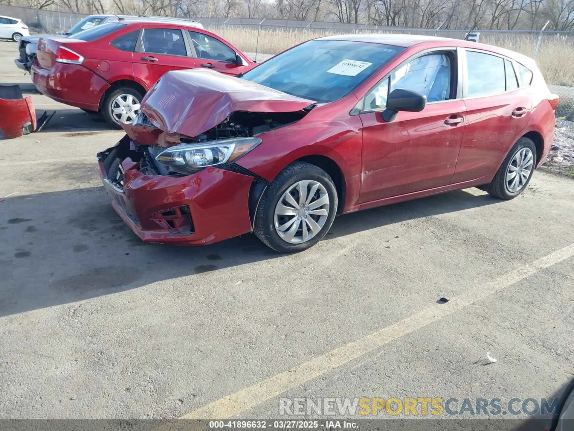 2 Photograph of a damaged car 4S3GTAA63K1721568 SUBARU IMPREZA 2019