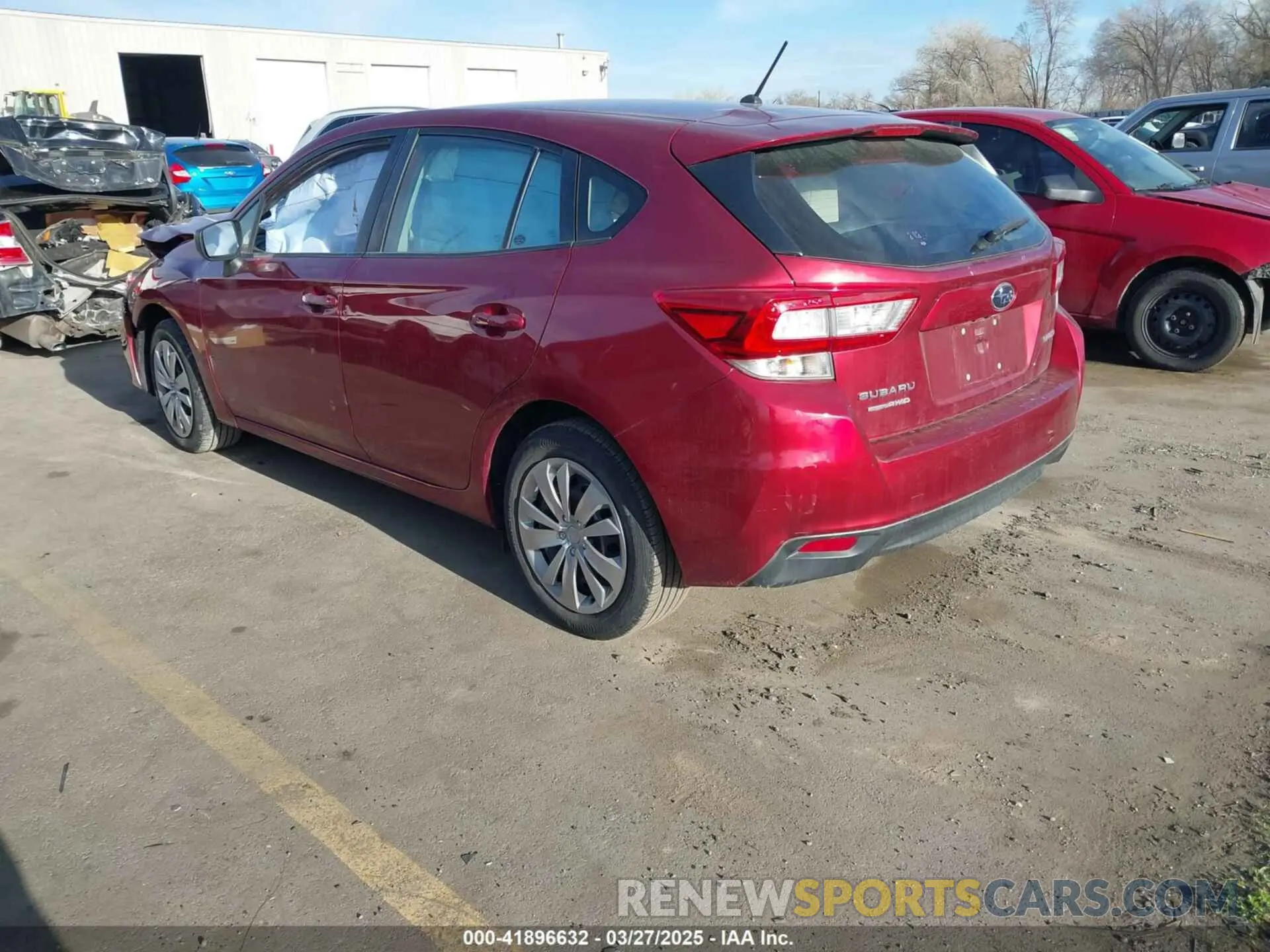 3 Photograph of a damaged car 4S3GTAA63K1721568 SUBARU IMPREZA 2019