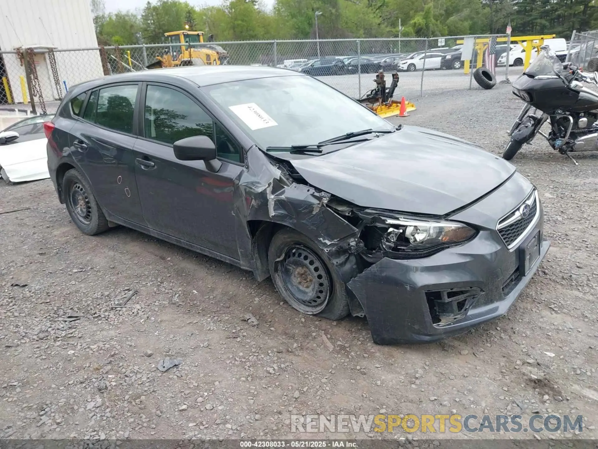 1 Photograph of a damaged car 4S3GTAA65K1733463 SUBARU IMPREZA 2019