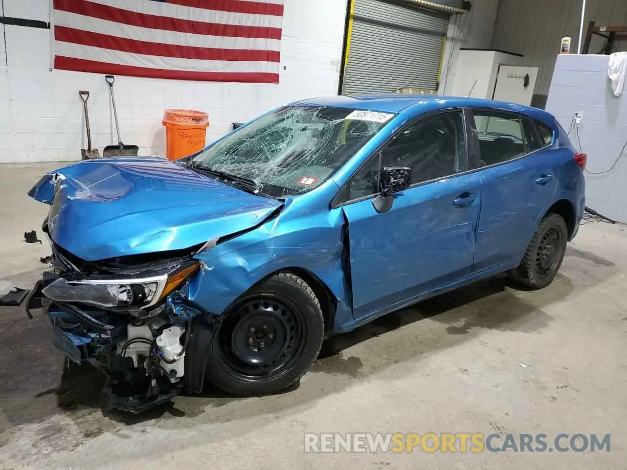 1 Photograph of a damaged car 4S3GTAA69K3728044 SUBARU IMPREZA 2019