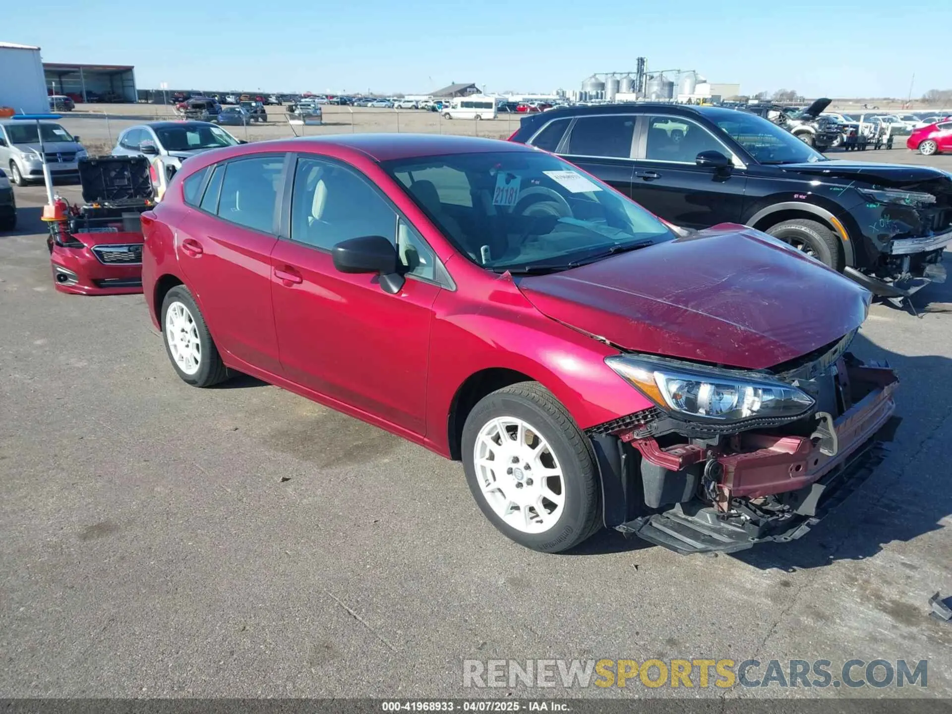 1 Photograph of a damaged car 4S3GTAA6XK1740859 SUBARU IMPREZA 2019