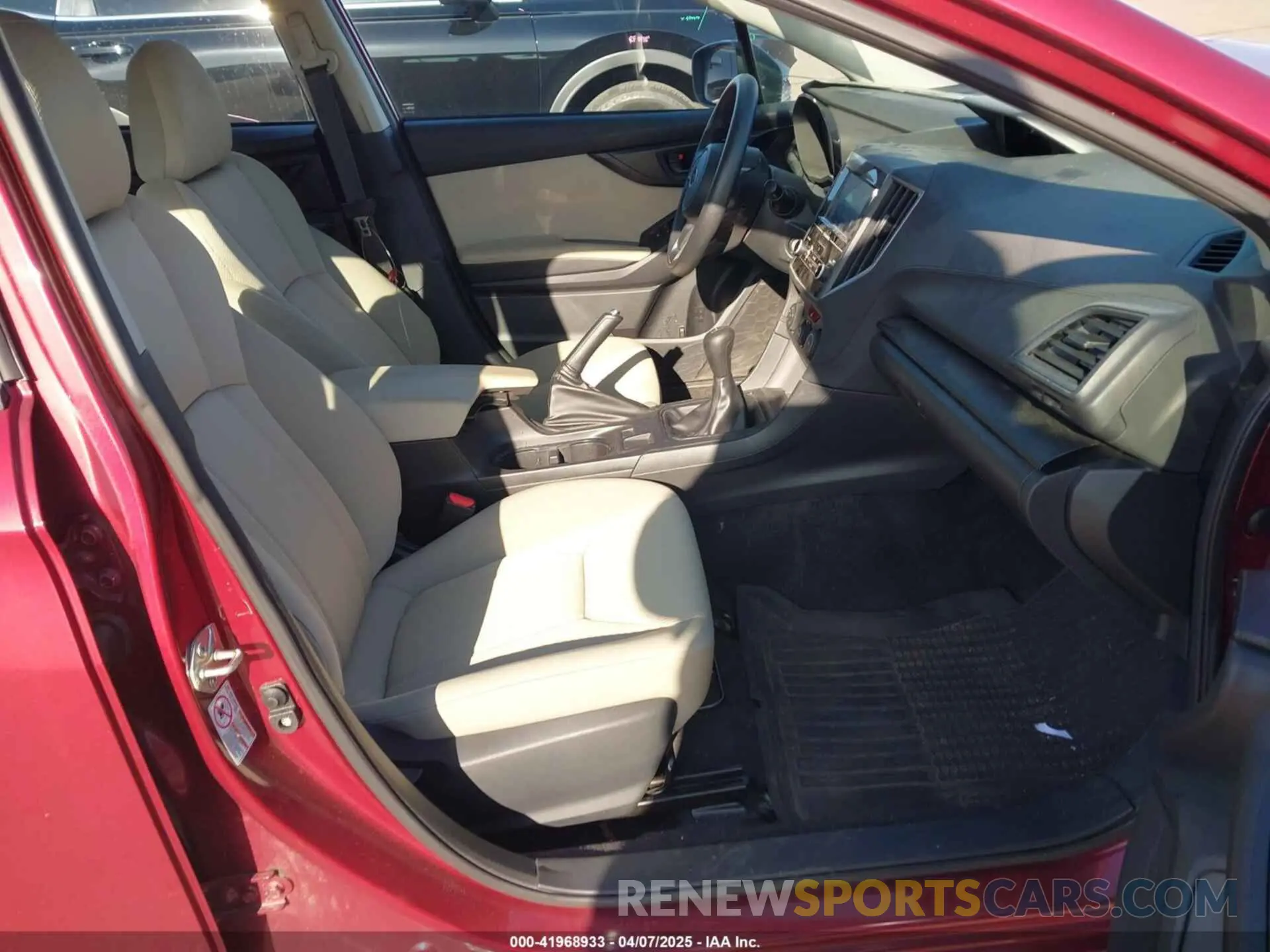 5 Photograph of a damaged car 4S3GTAA6XK1740859 SUBARU IMPREZA 2019