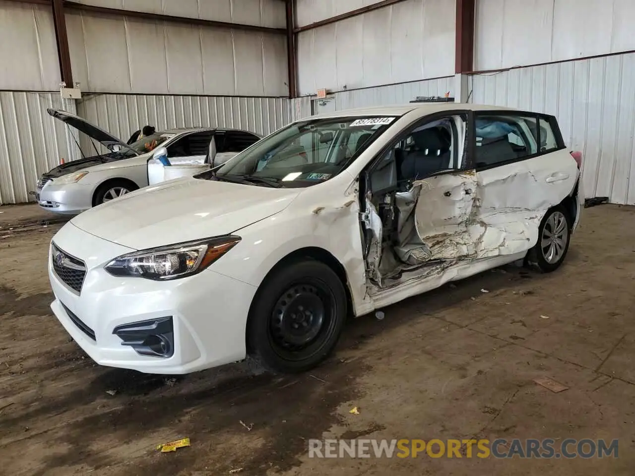 1 Photograph of a damaged car 4S3GTAB60K3762436 SUBARU IMPREZA 2019