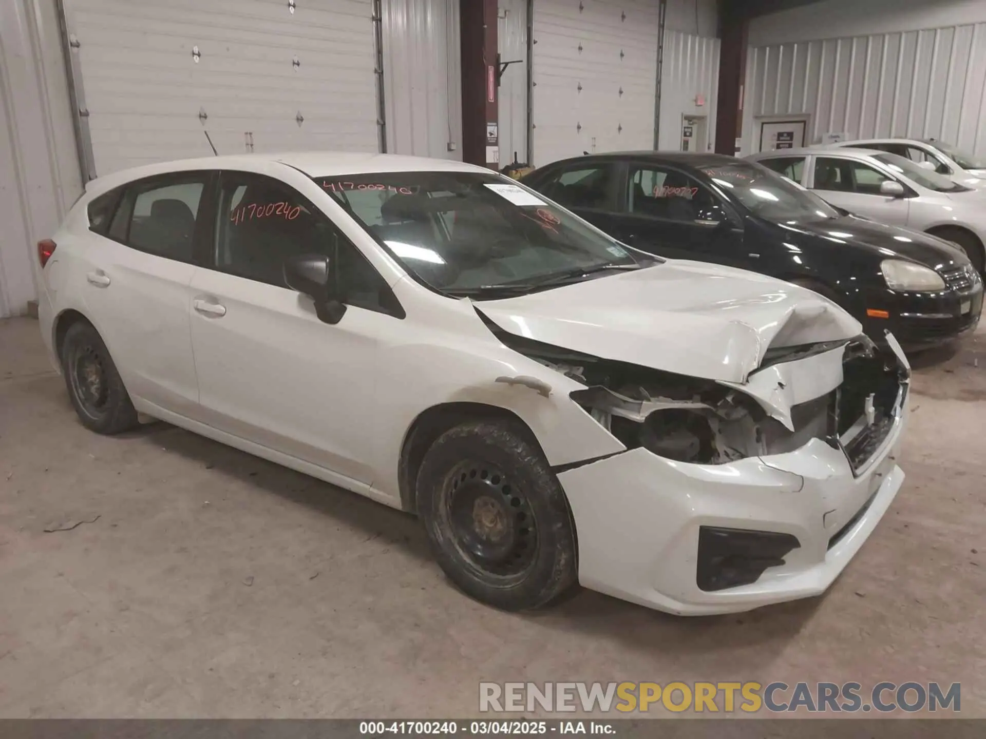 1 Photograph of a damaged car 4S3GTAB63K3754217 SUBARU IMPREZA 2019