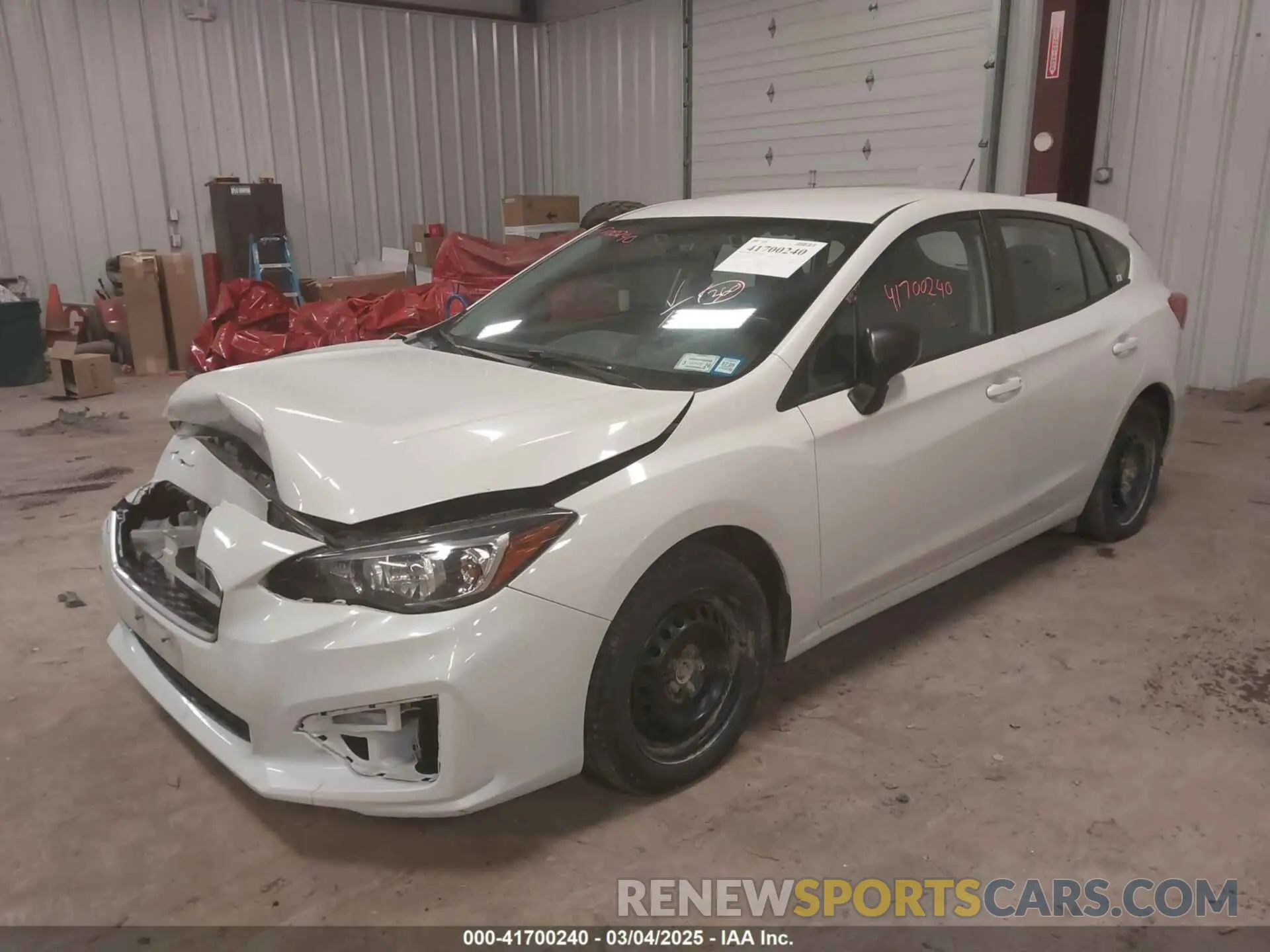2 Photograph of a damaged car 4S3GTAB63K3754217 SUBARU IMPREZA 2019