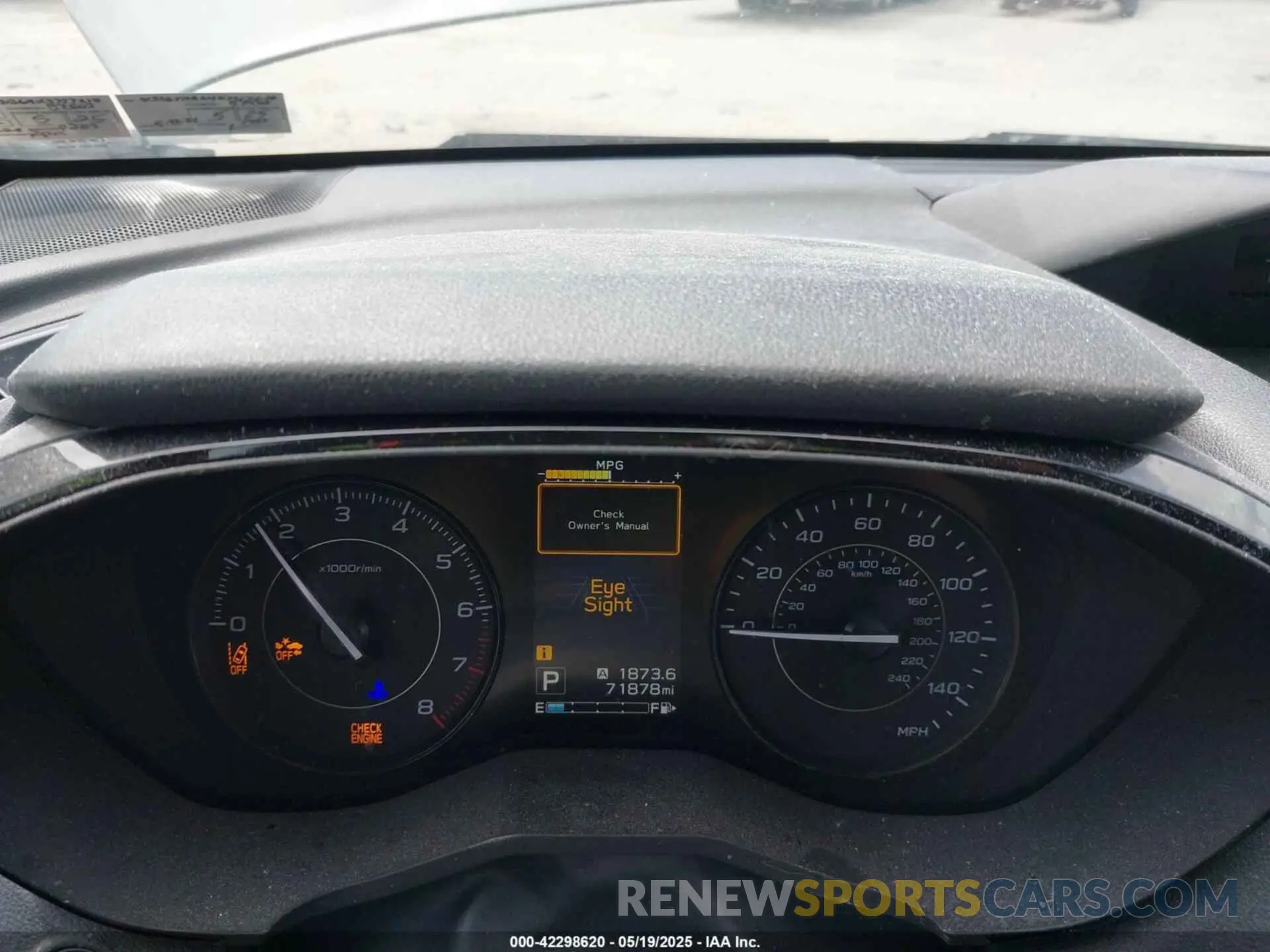 7 Photograph of a damaged car 4S3GTAB64K3737619 SUBARU IMPREZA 2019