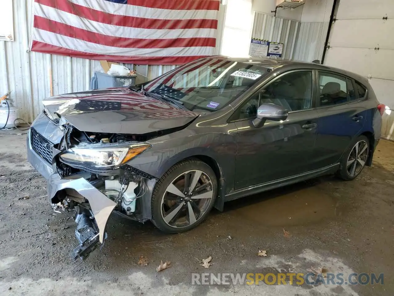 1 Photograph of a damaged car 4S3GTAJ68K1744053 SUBARU IMPREZA 2019