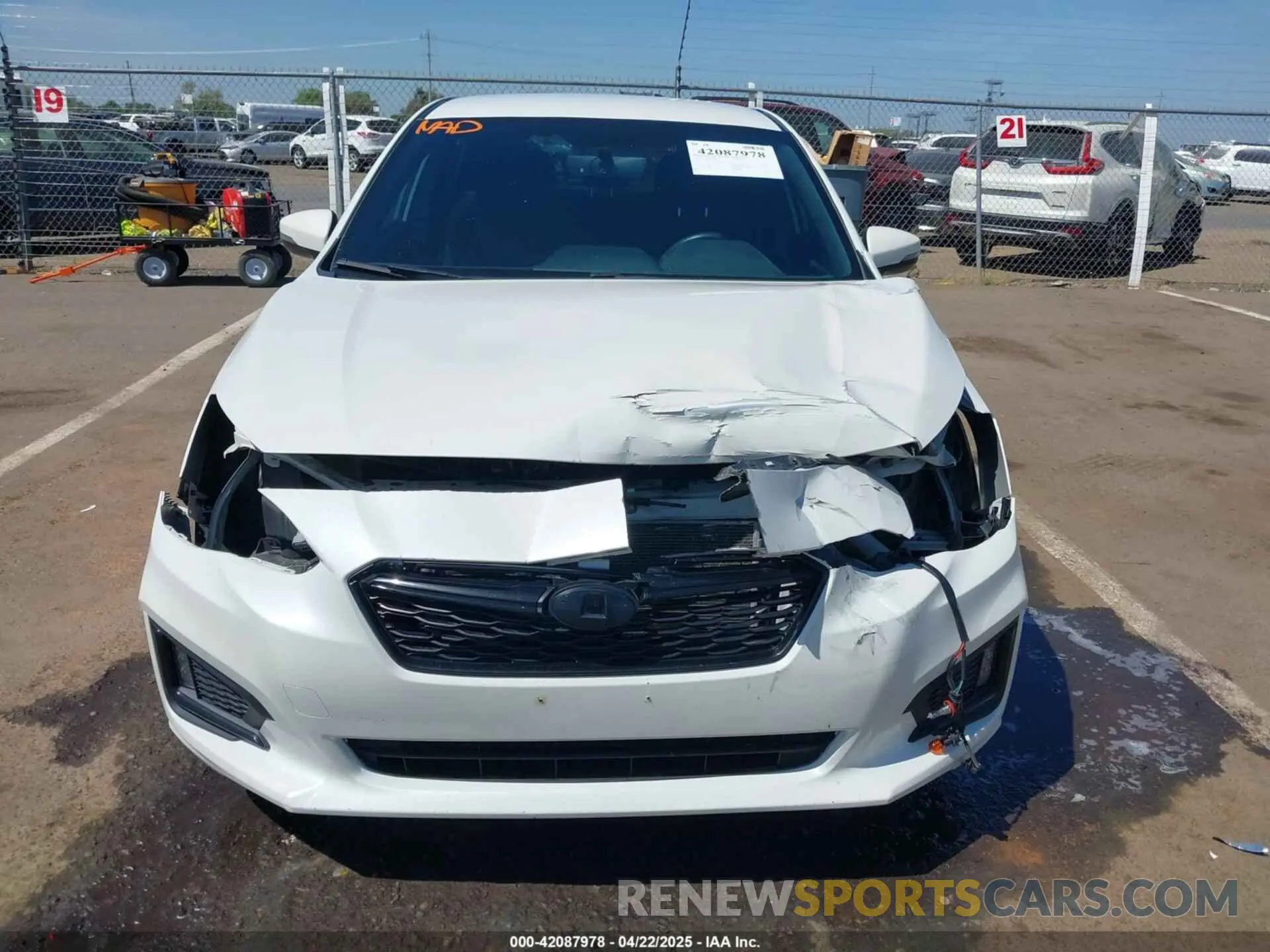 13 Photograph of a damaged car 4S3GTAJ69K1750606 SUBARU IMPREZA 2019