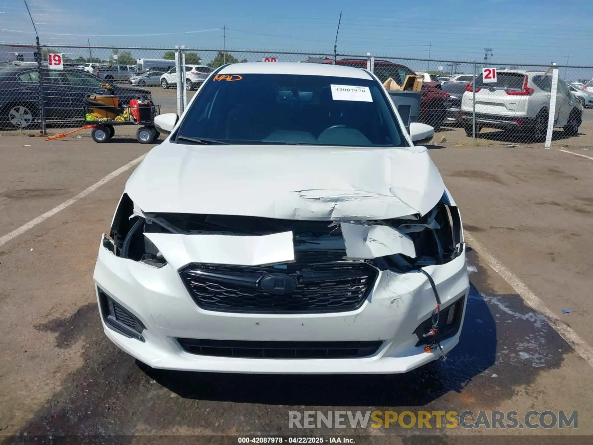 6 Photograph of a damaged car 4S3GTAJ69K1750606 SUBARU IMPREZA 2019