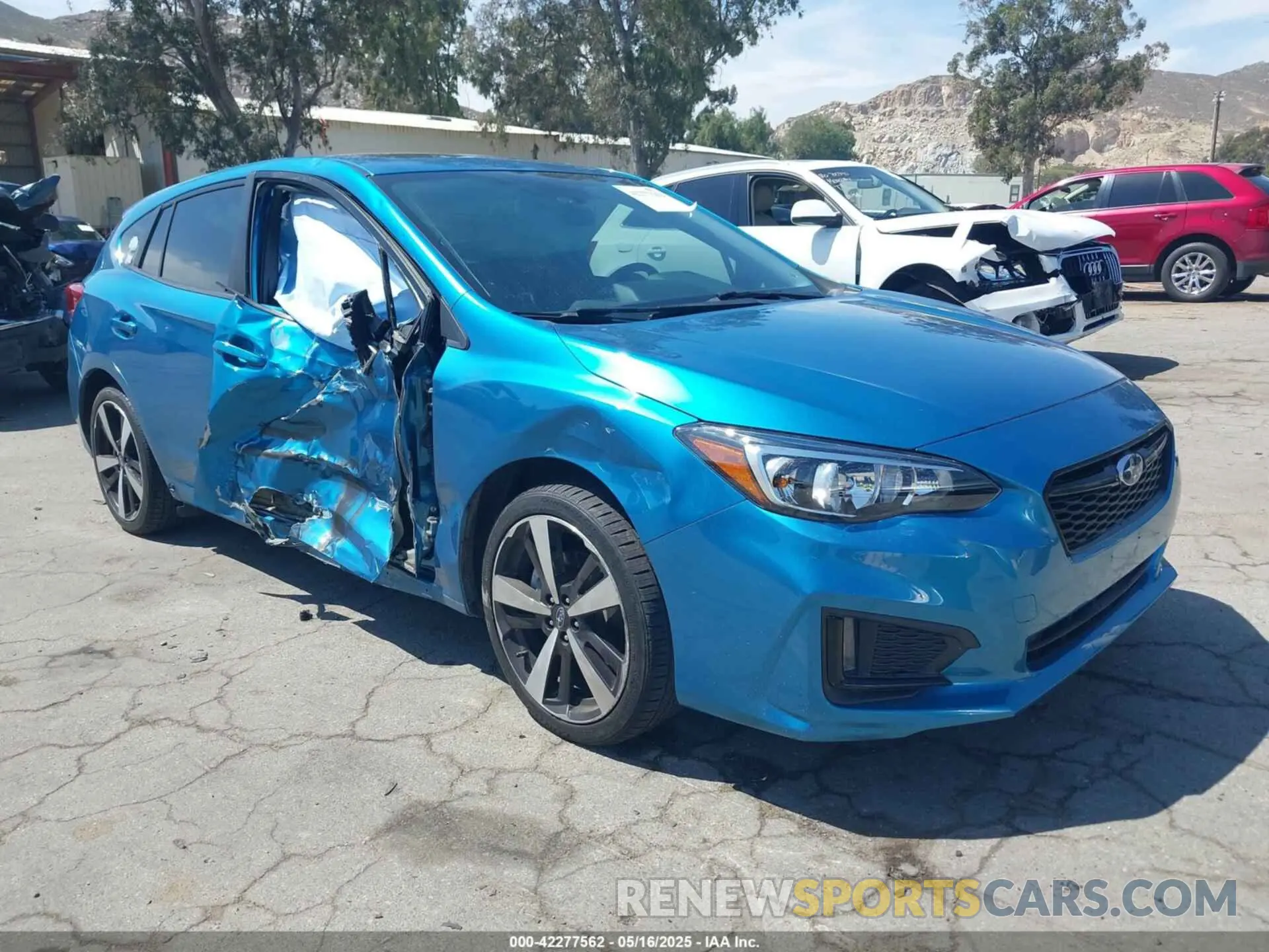1 Photograph of a damaged car 4S3GTAM61K3741124 SUBARU IMPREZA 2019