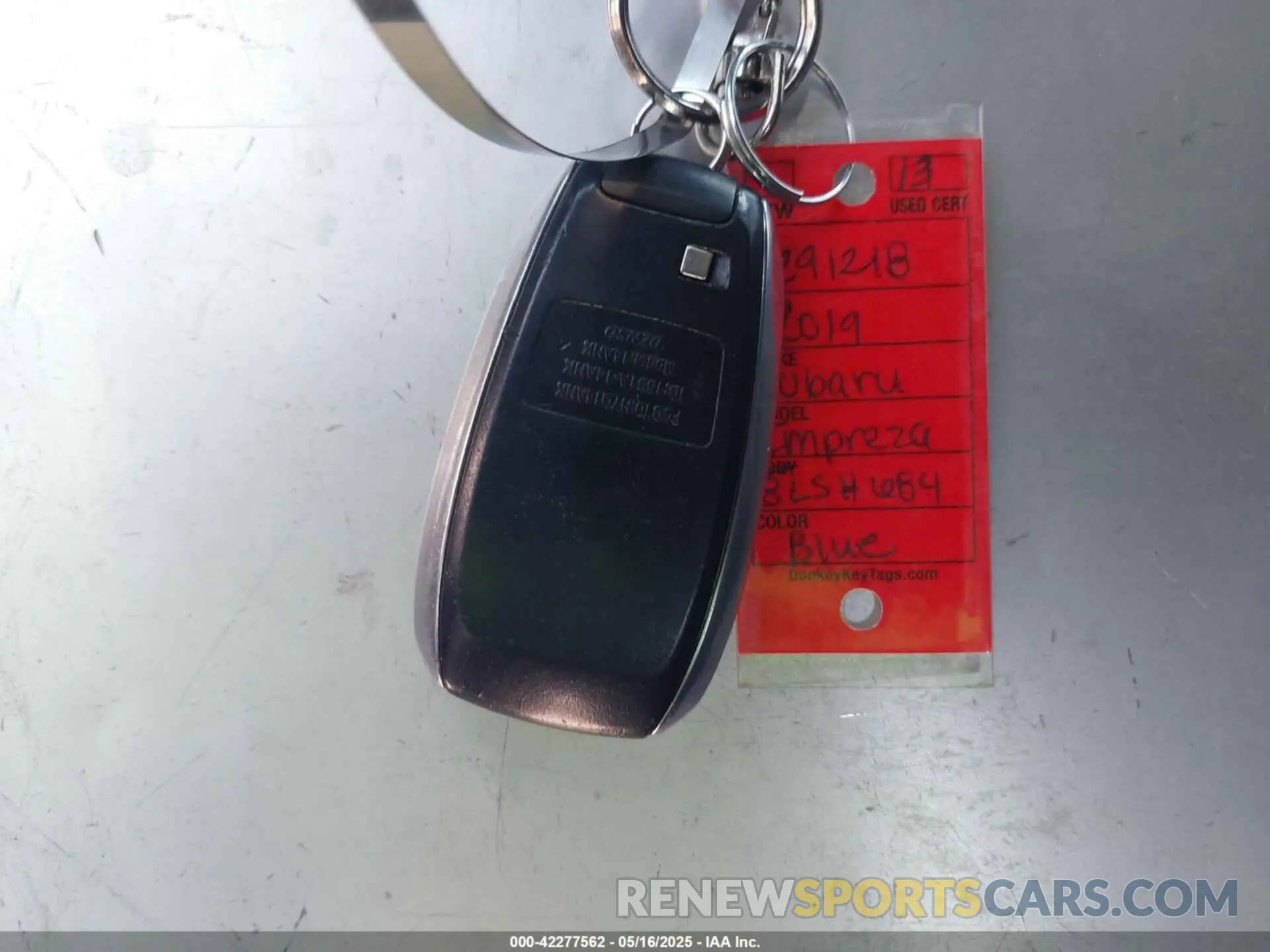 11 Photograph of a damaged car 4S3GTAM61K3741124 SUBARU IMPREZA 2019